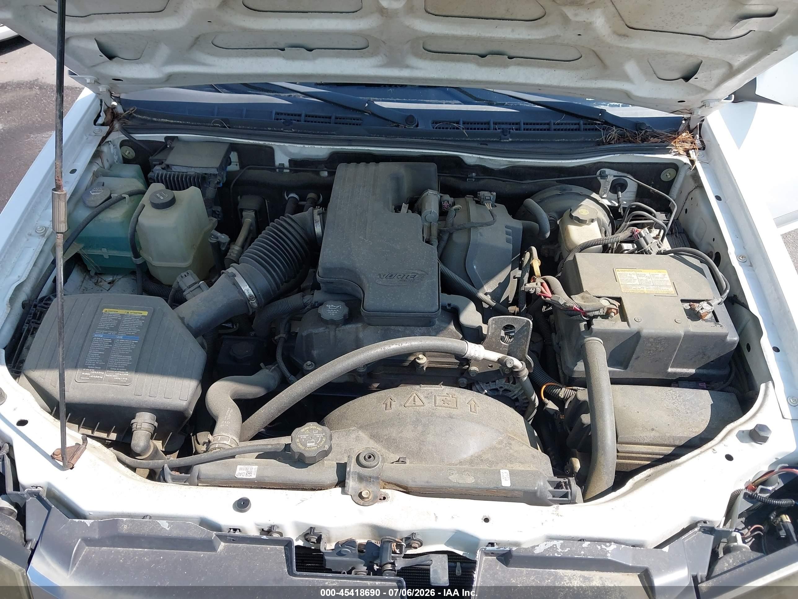 2009 Gmc Canyon Work Truck White vin: 1GTCS199298109444