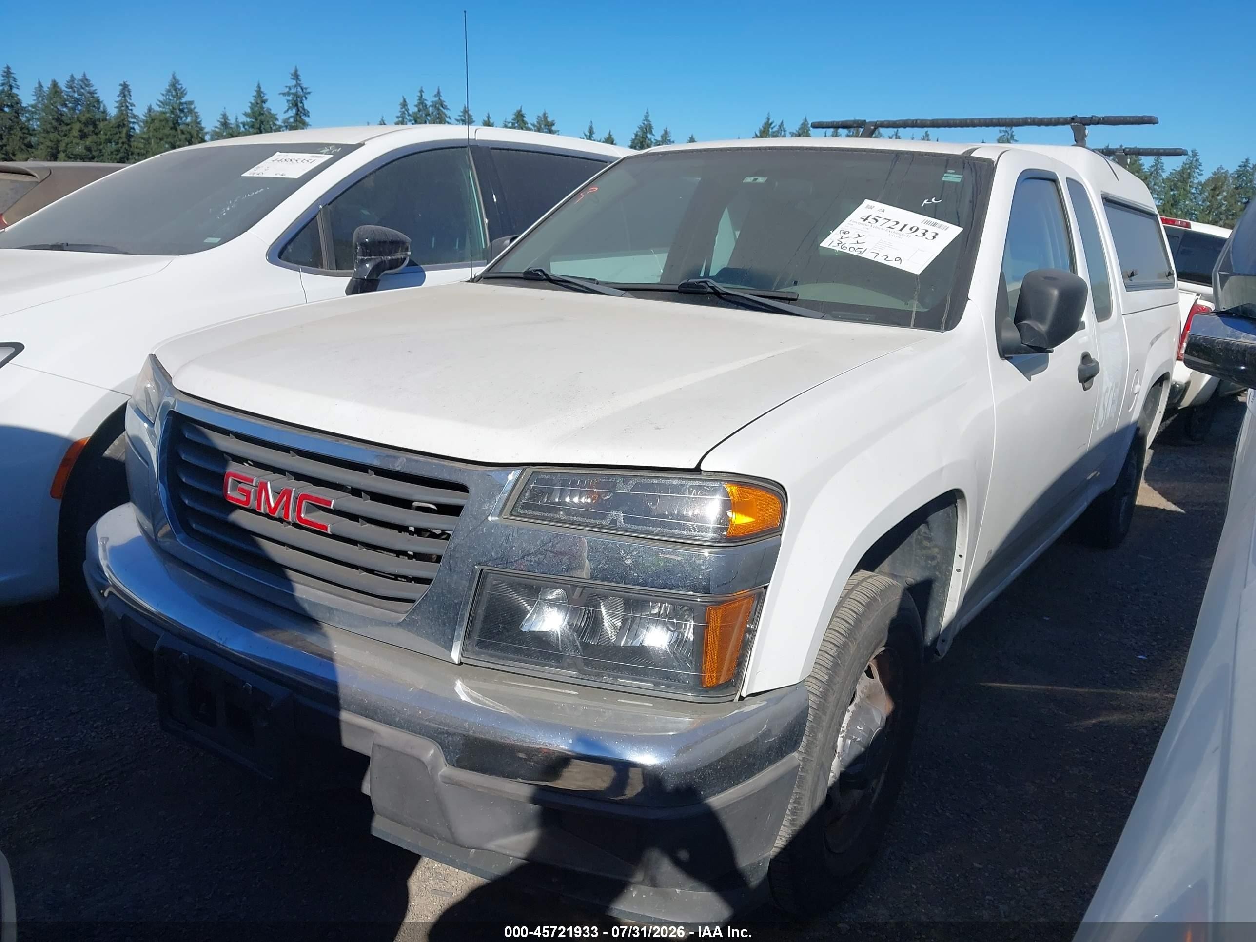 2008 Gmc Canyon Yc1 White vin: 1GTCS199788134225