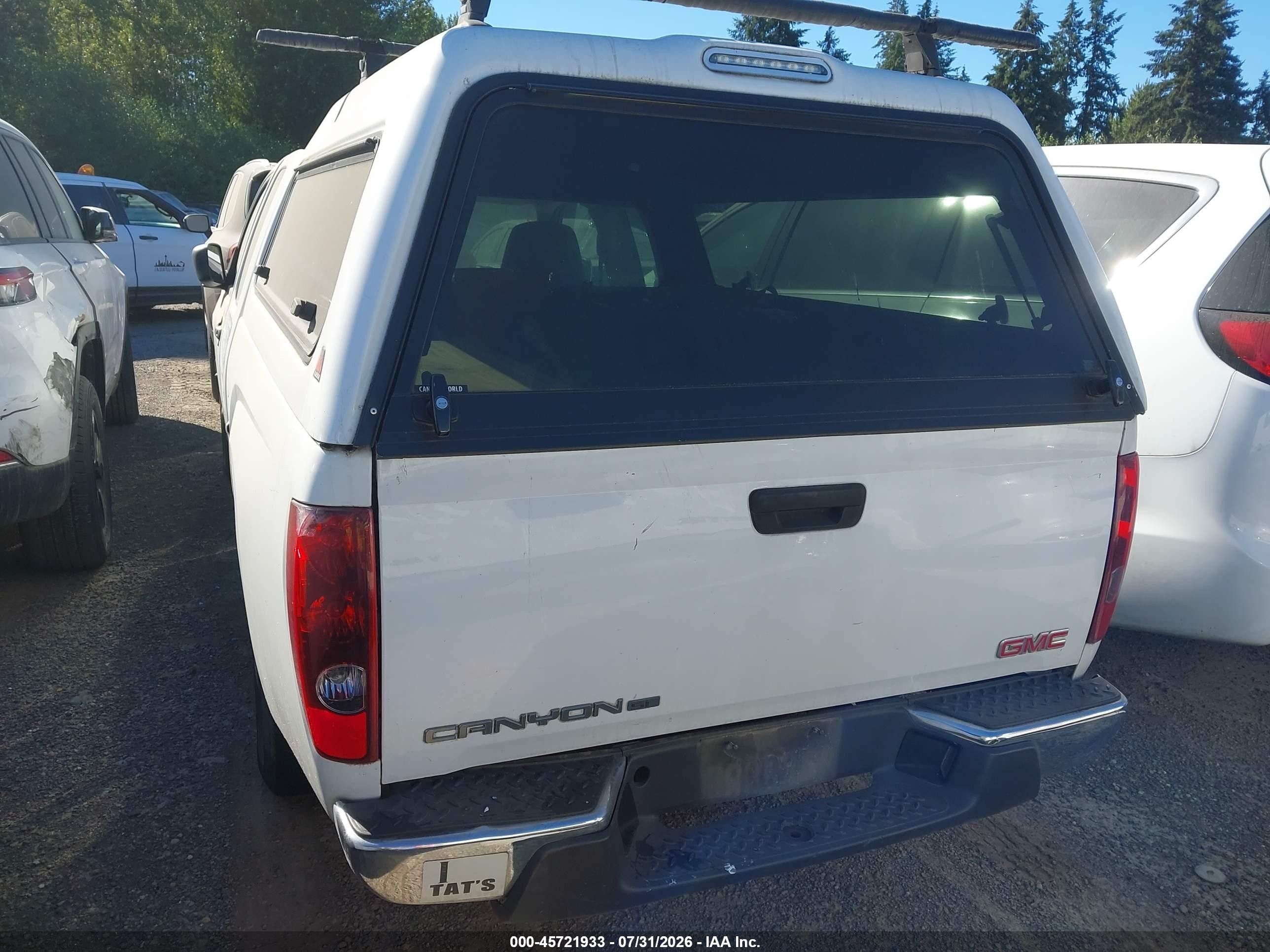 2008 Gmc Canyon Yc1 White vin: 1GTCS199788134225