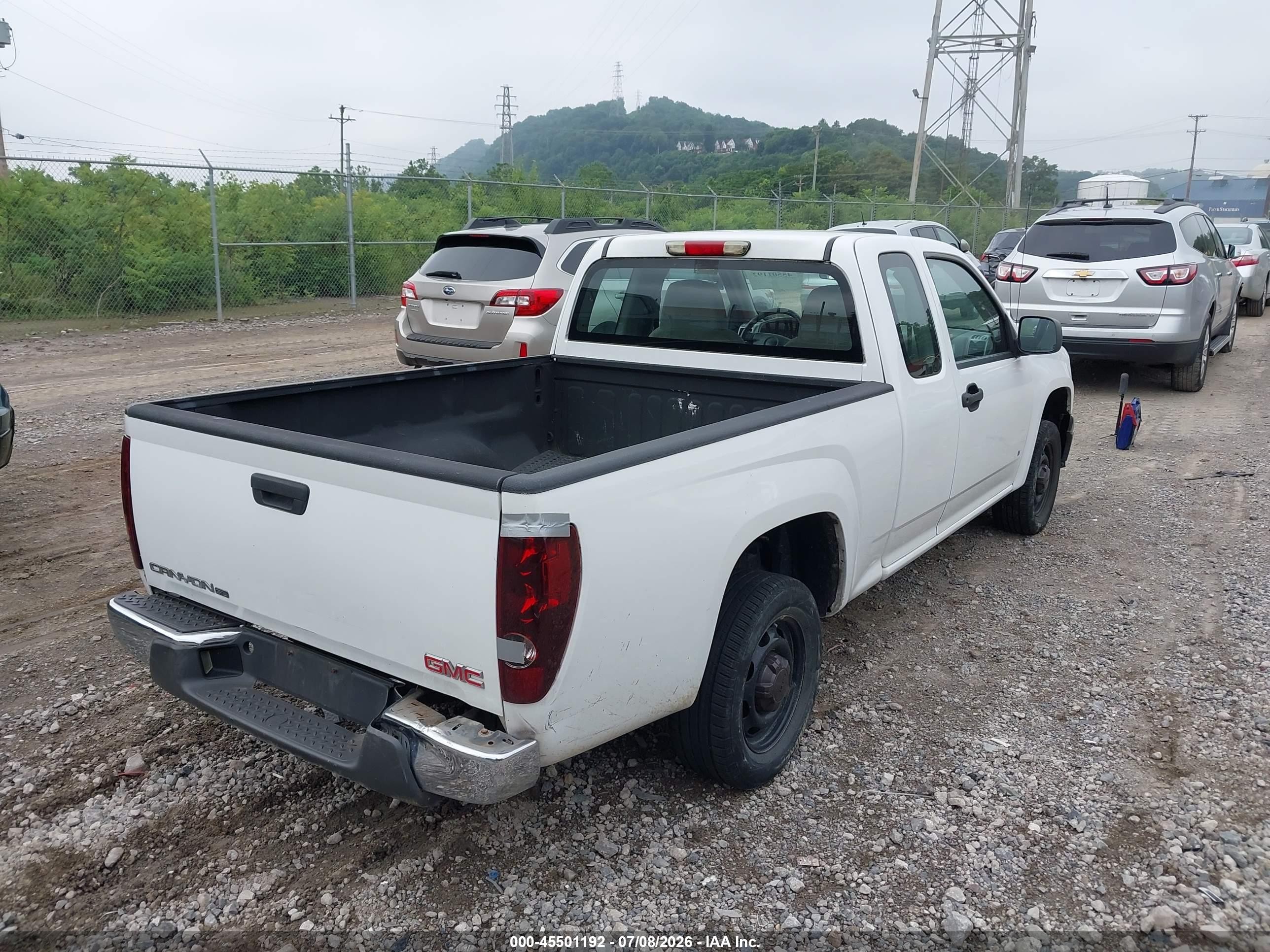 2008 Gmc Canyon Yc1 White vin: 1GTCS199888107132
