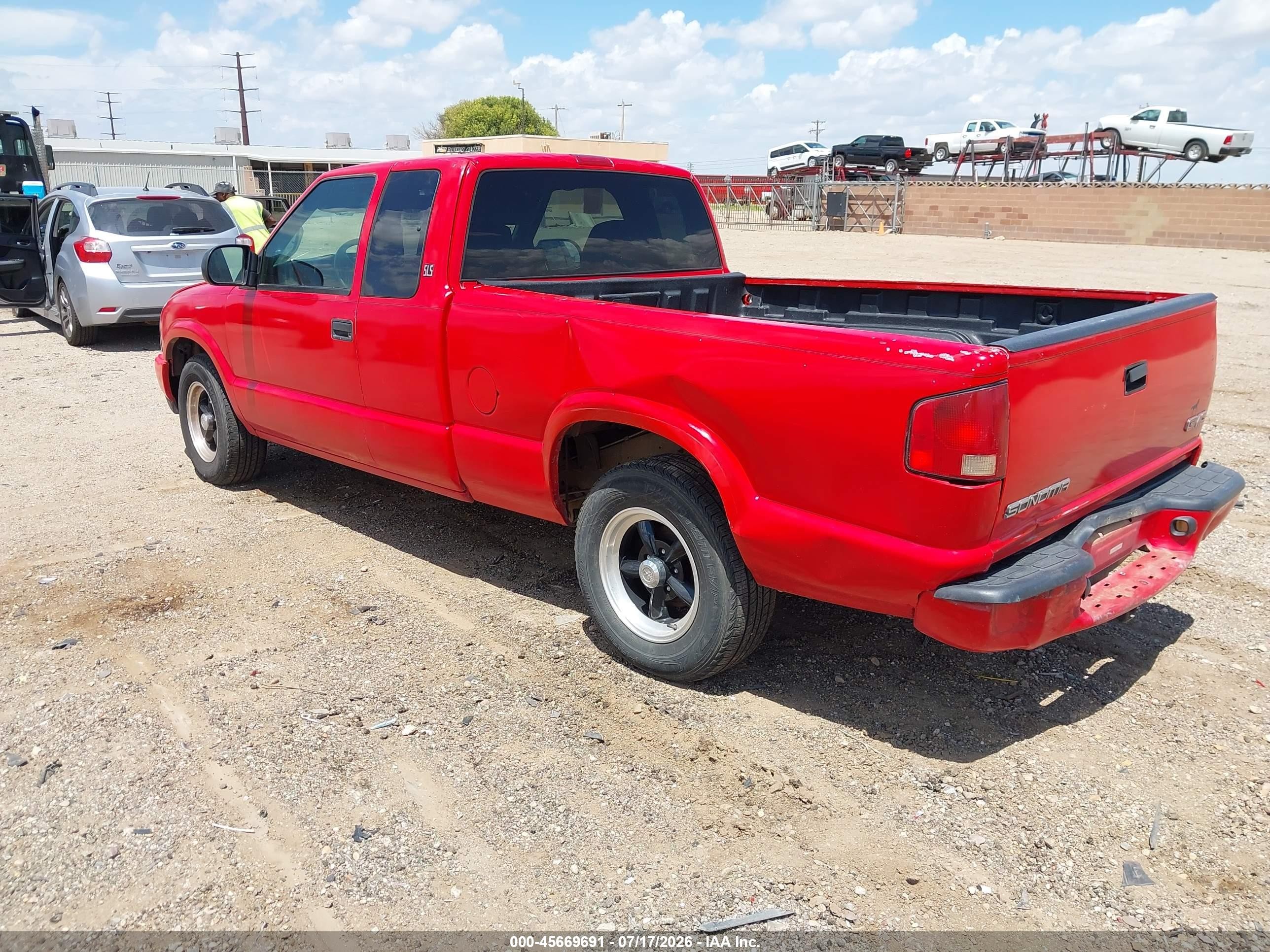 2002 Gmc Sonoma Sls Red vin: 1GTCS19W028181822