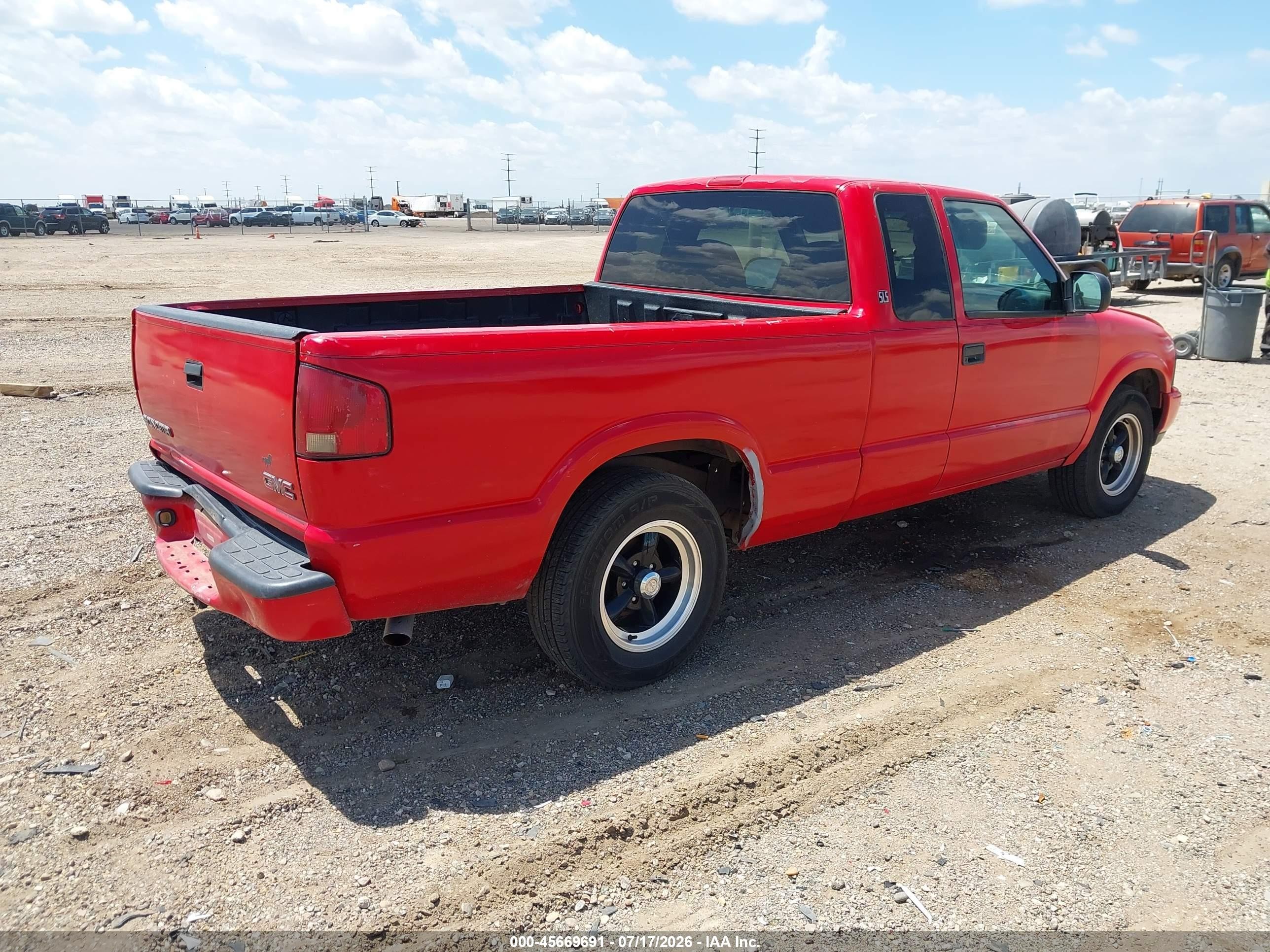 2002 Gmc Sonoma Sls Red vin: 1GTCS19W028181822