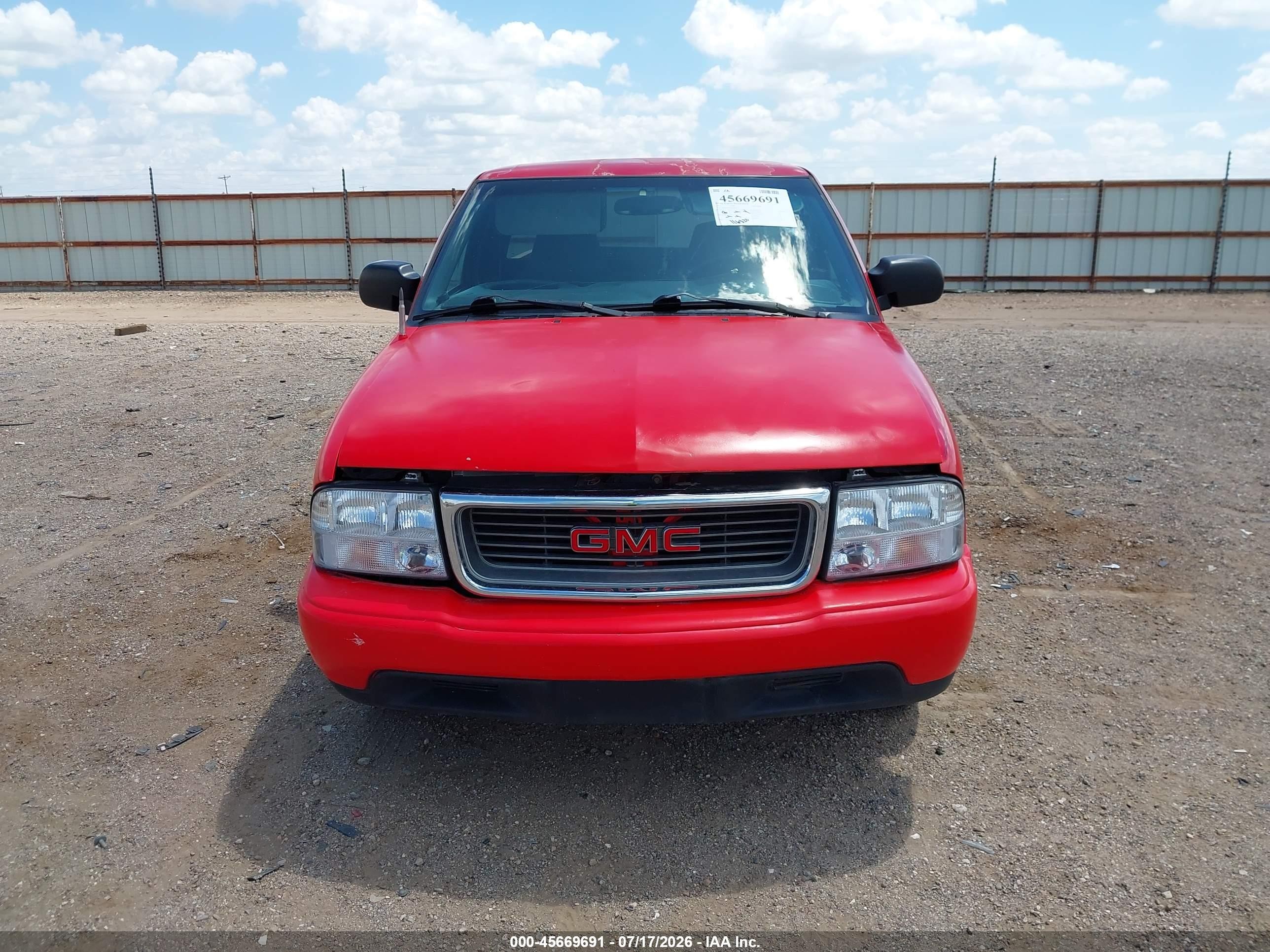 2002 Gmc Sonoma Sls Red vin: 1GTCS19W028181822