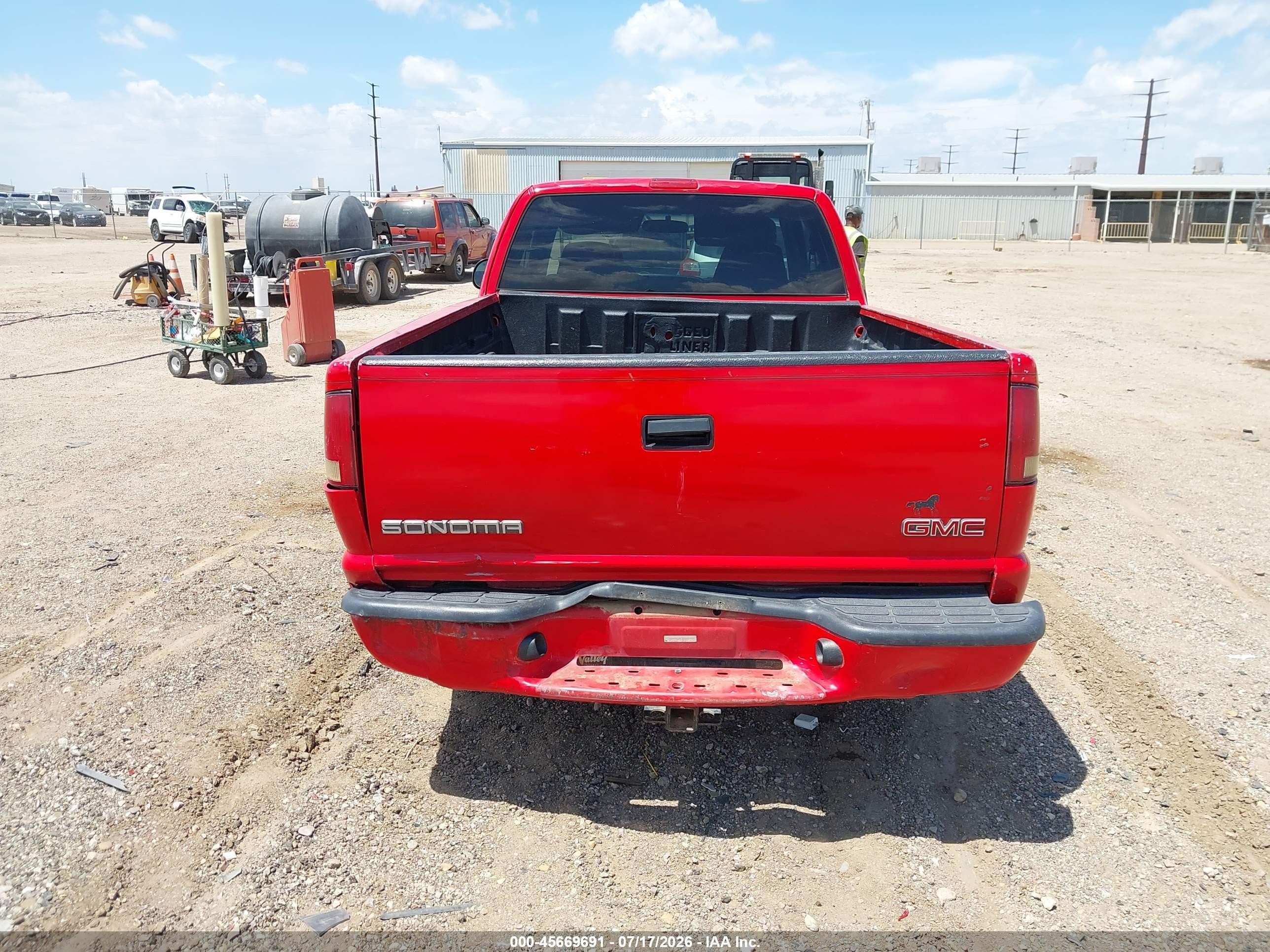 2002 Gmc Sonoma Sls Red vin: 1GTCS19W028181822