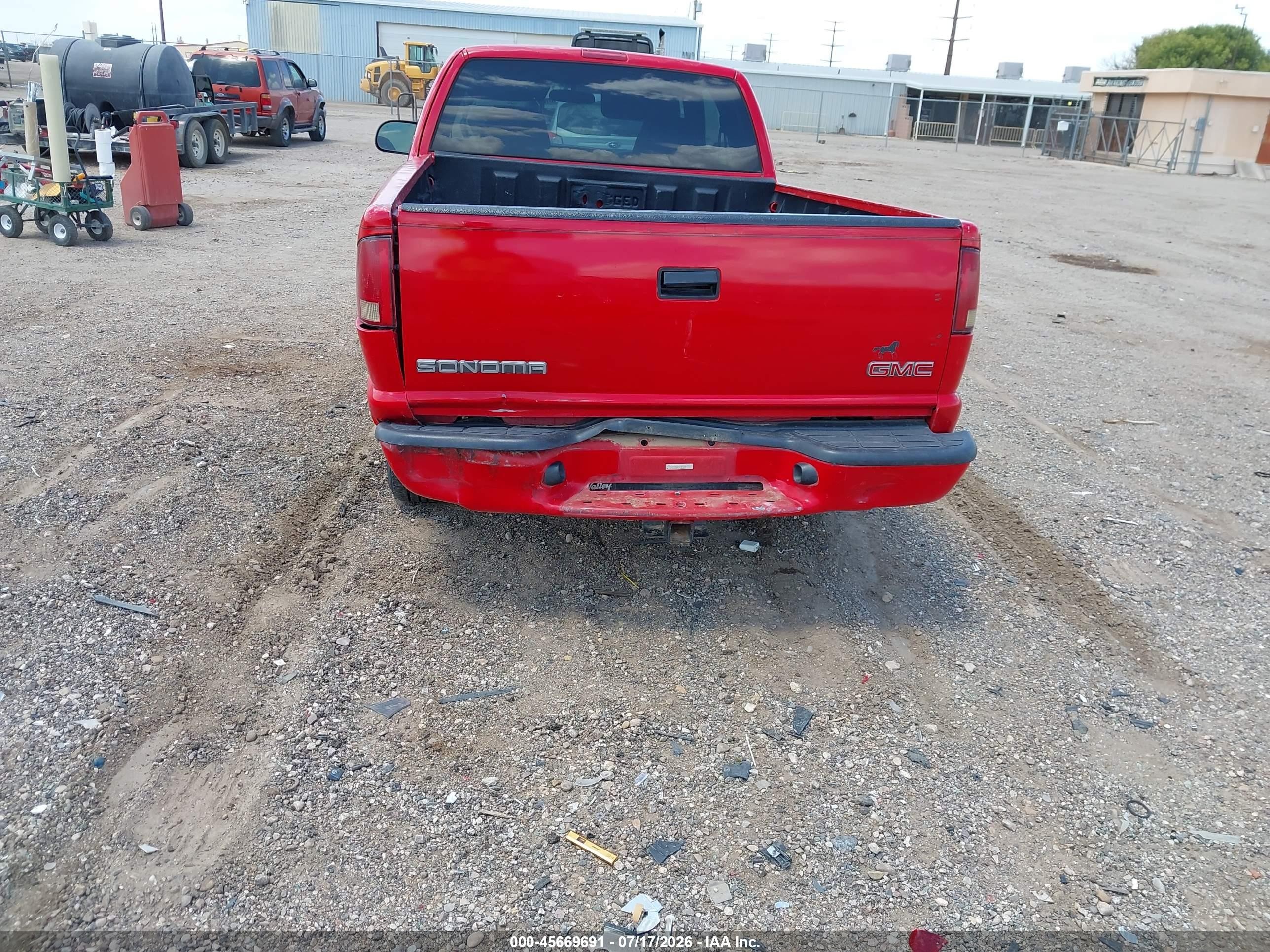 2002 Gmc Sonoma Sls Red vin: 1GTCS19W028181822