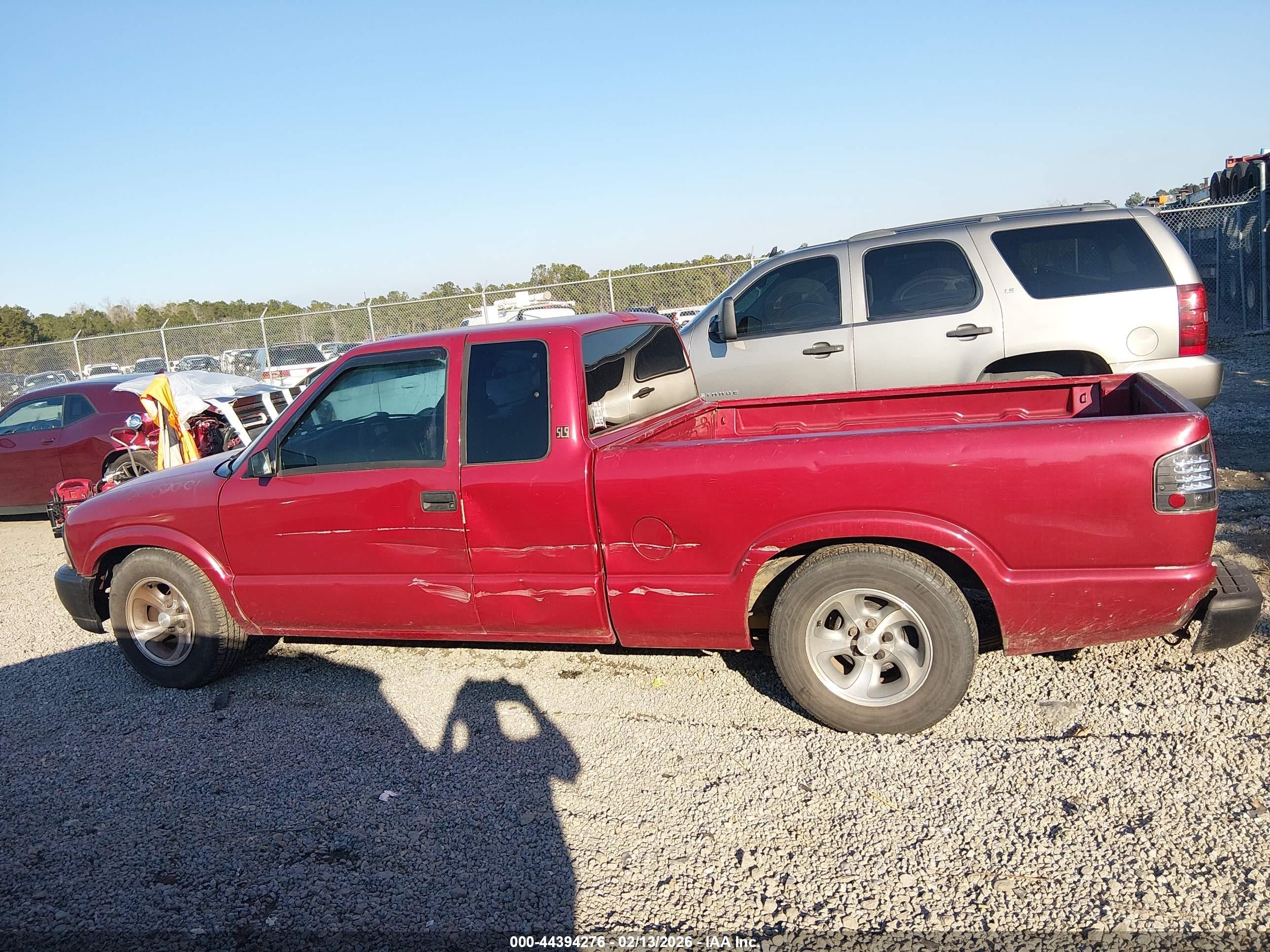 2001 Gmc Sonoma Sls Red vin: 1GTCS19W118236387
