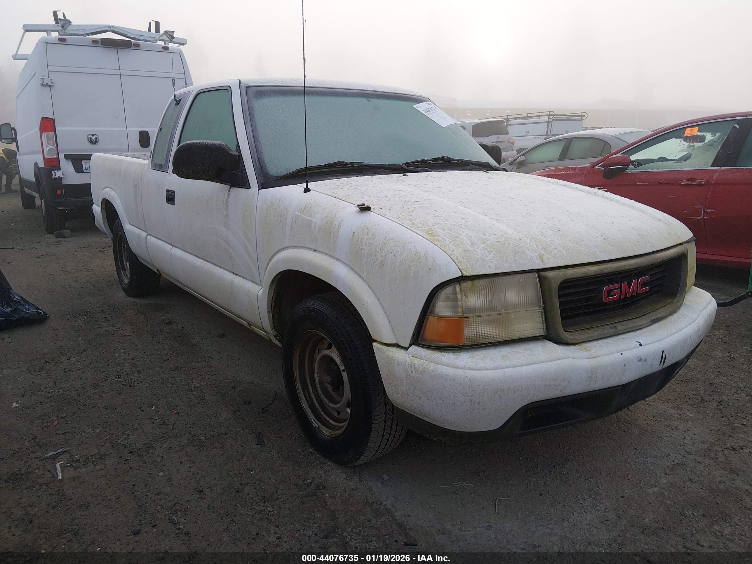 2001 Gmc Sonoma Sl White vin: 1GTCS19W518217311