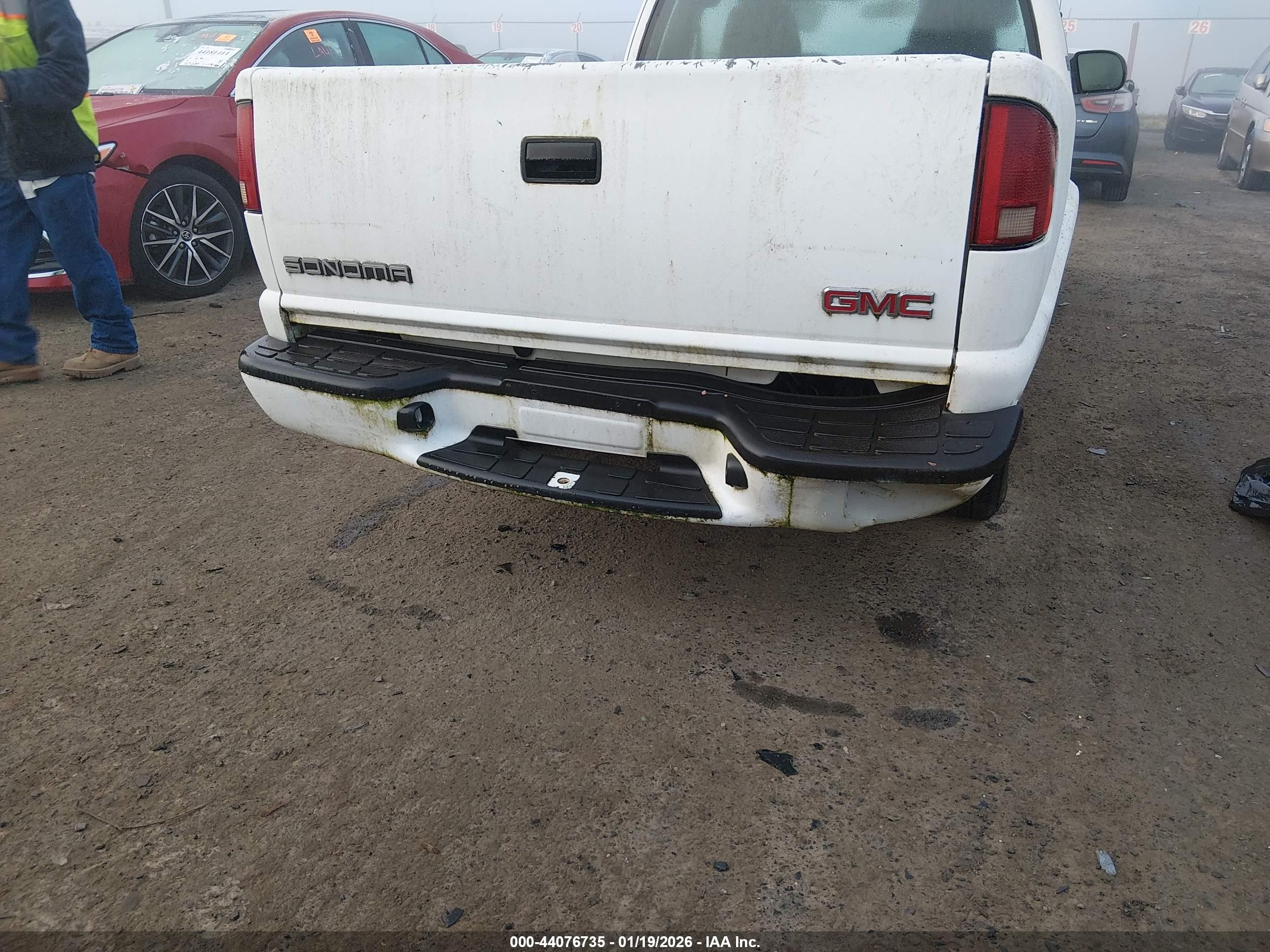 2001 Gmc Sonoma Sl White vin: 1GTCS19W518217311