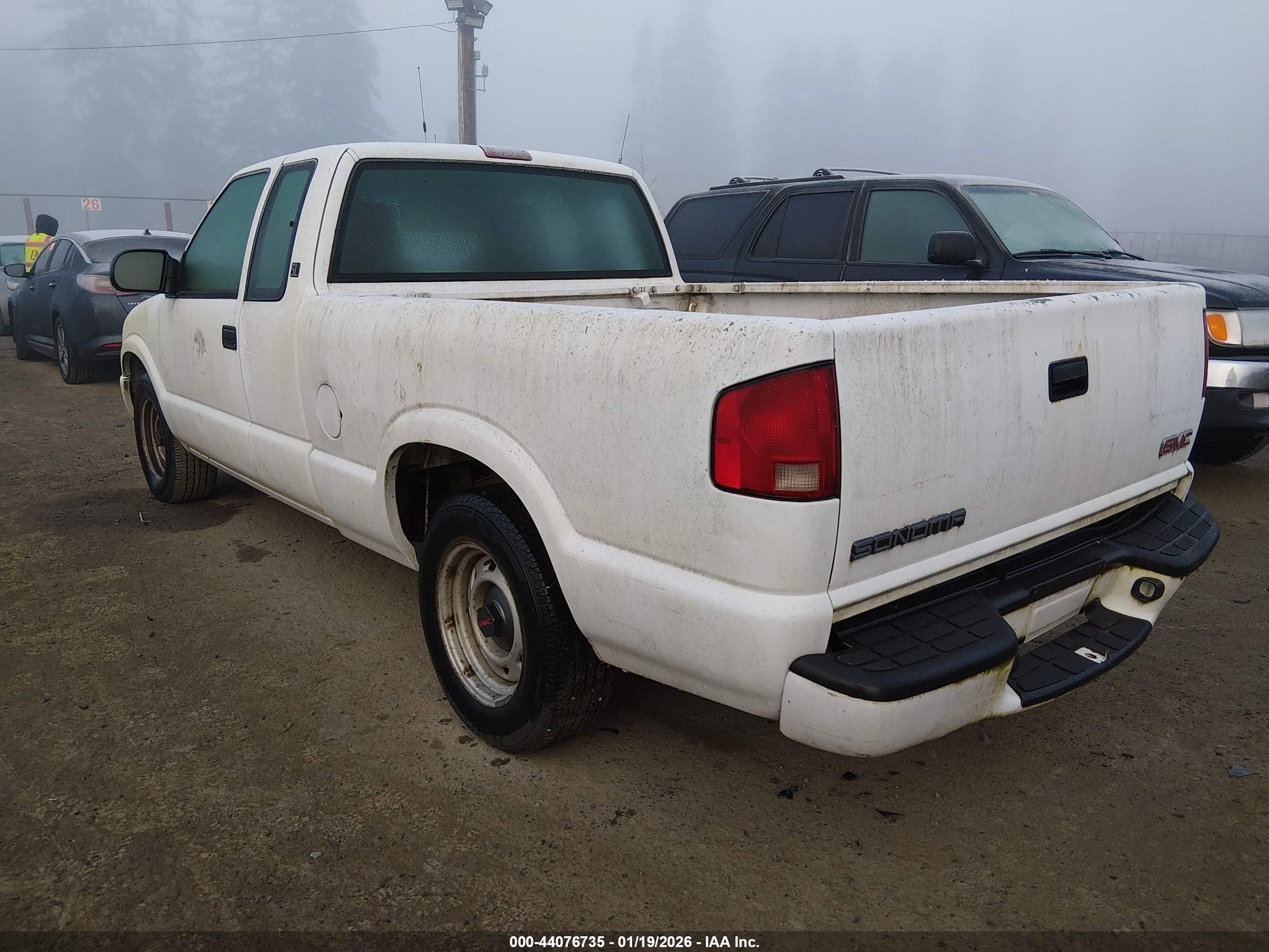 2001 Gmc Sonoma Sl White vin: 1GTCS19W518217311