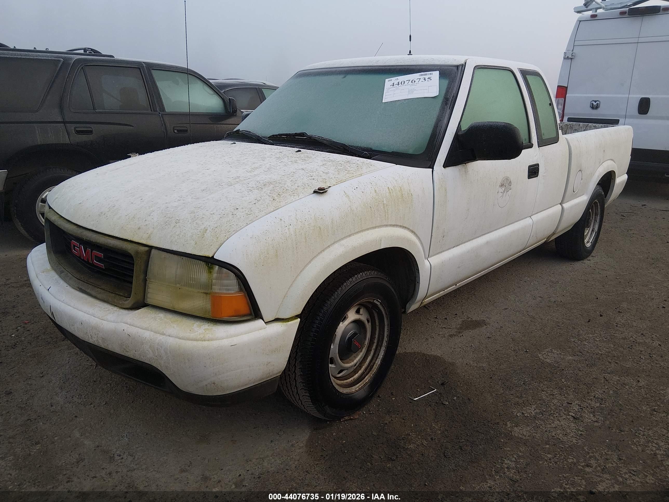2001 Gmc Sonoma Sl White vin: 1GTCS19W518217311