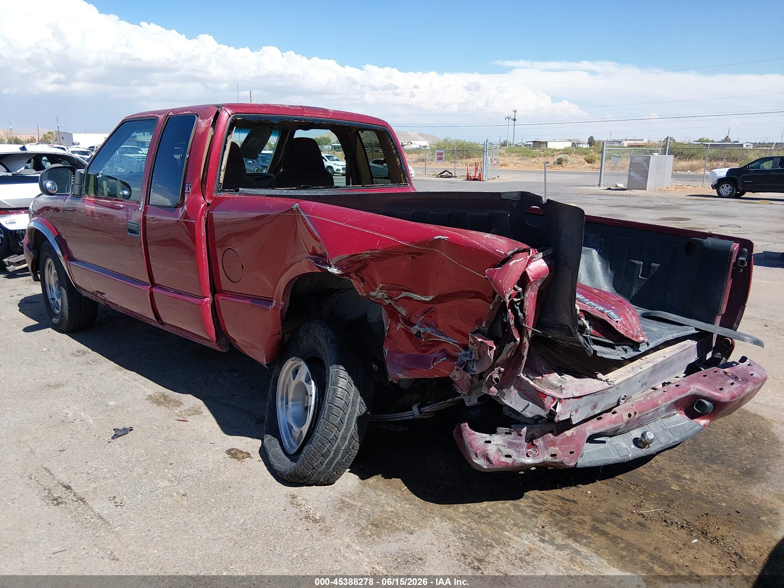 2001 Gmc Sonoma Sls Red vin: 1GTCS19W618196470
