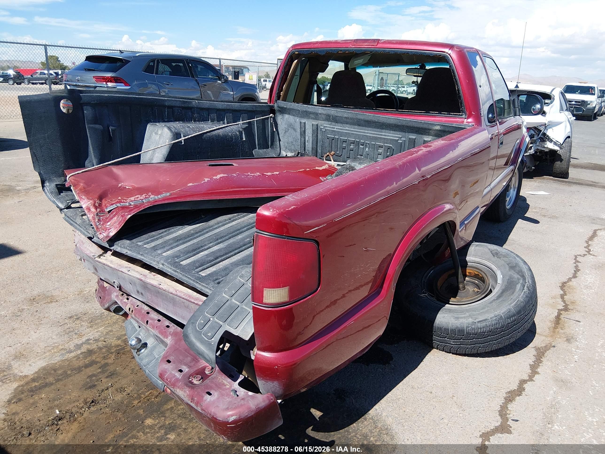 2001 Gmc Sonoma Sls Red vin: 1GTCS19W618196470