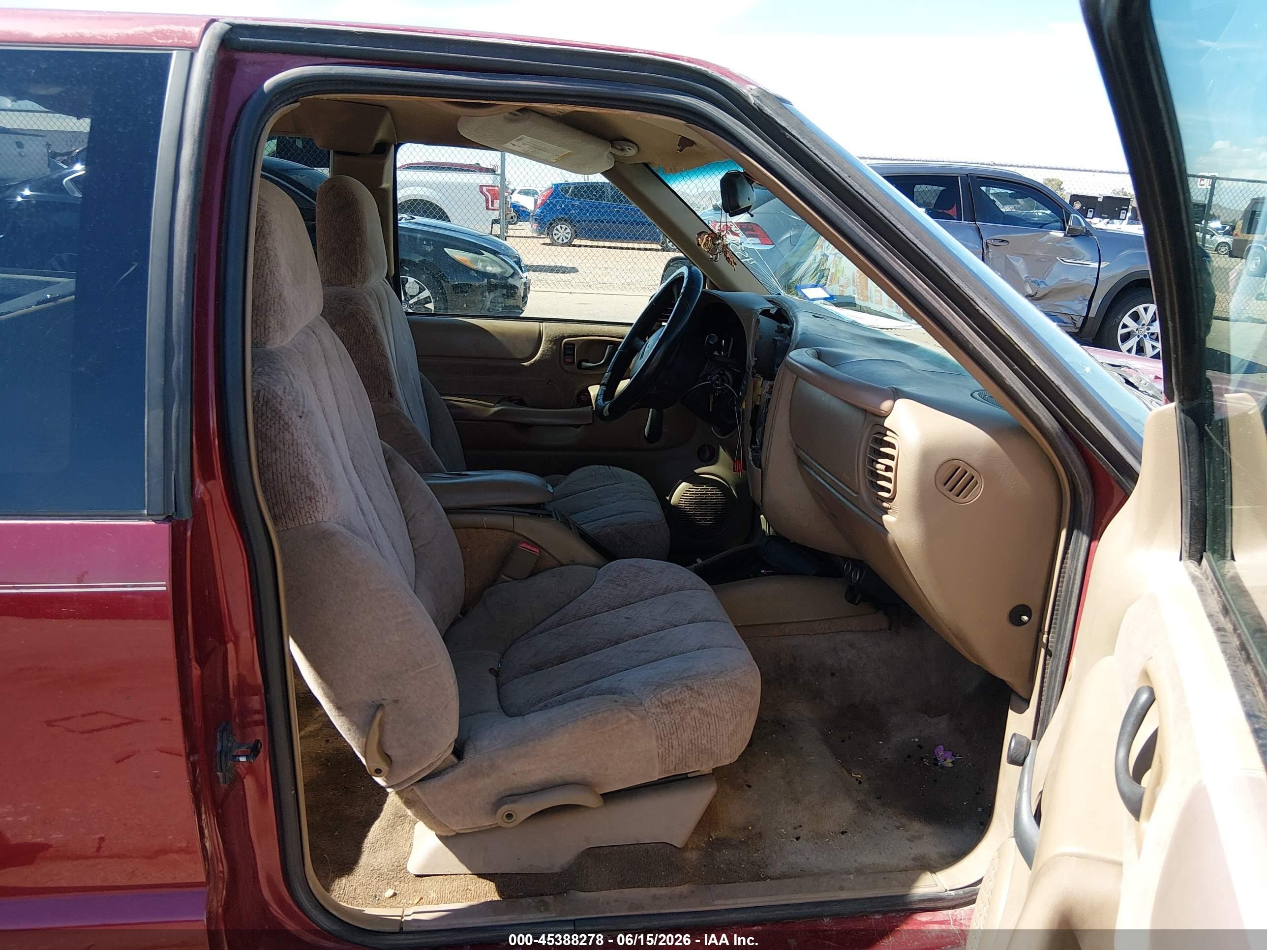 2001 Gmc Sonoma Sls Red vin: 1GTCS19W618196470