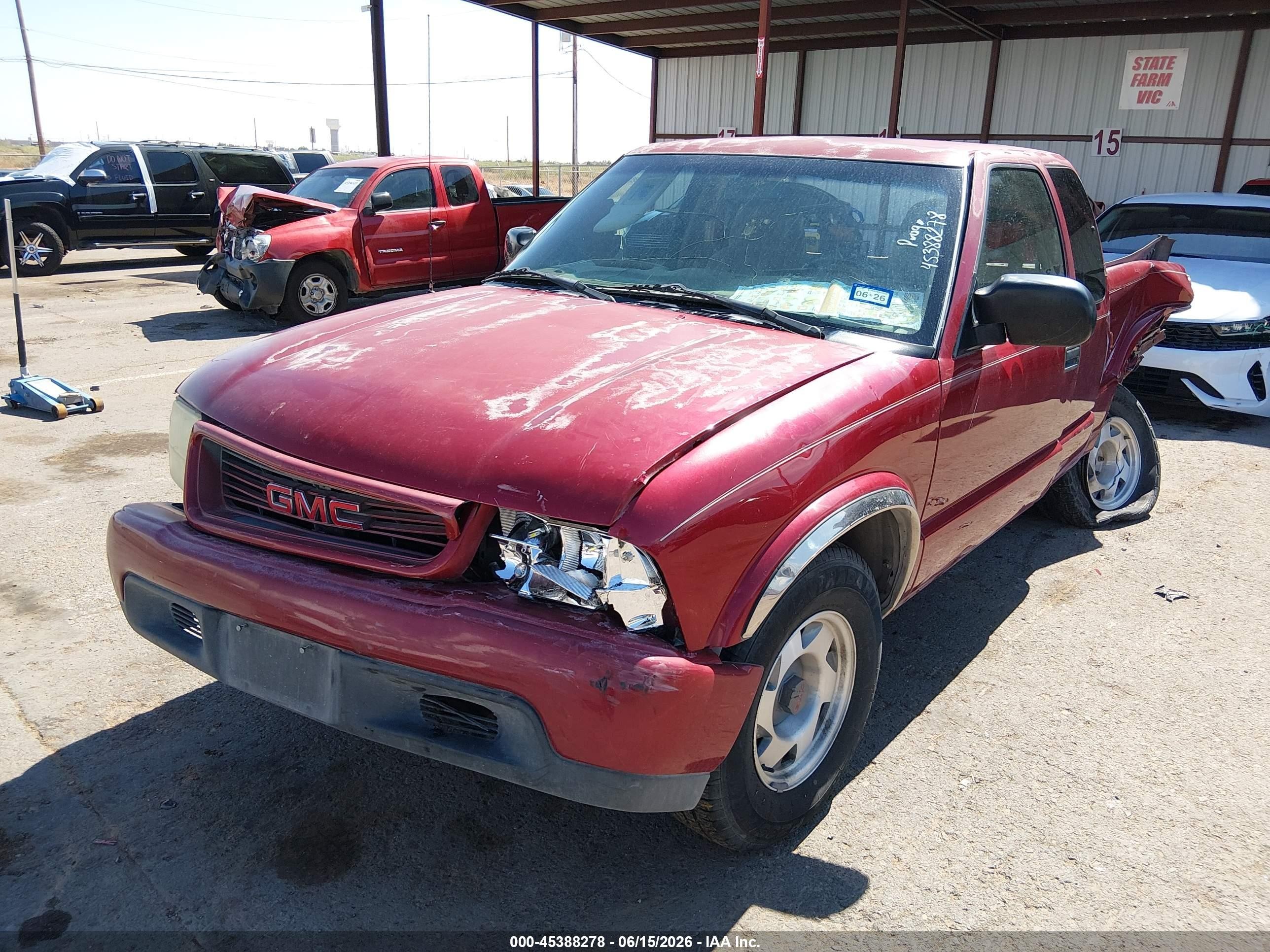 2001 Gmc Sonoma Sls Red vin: 1GTCS19W618196470