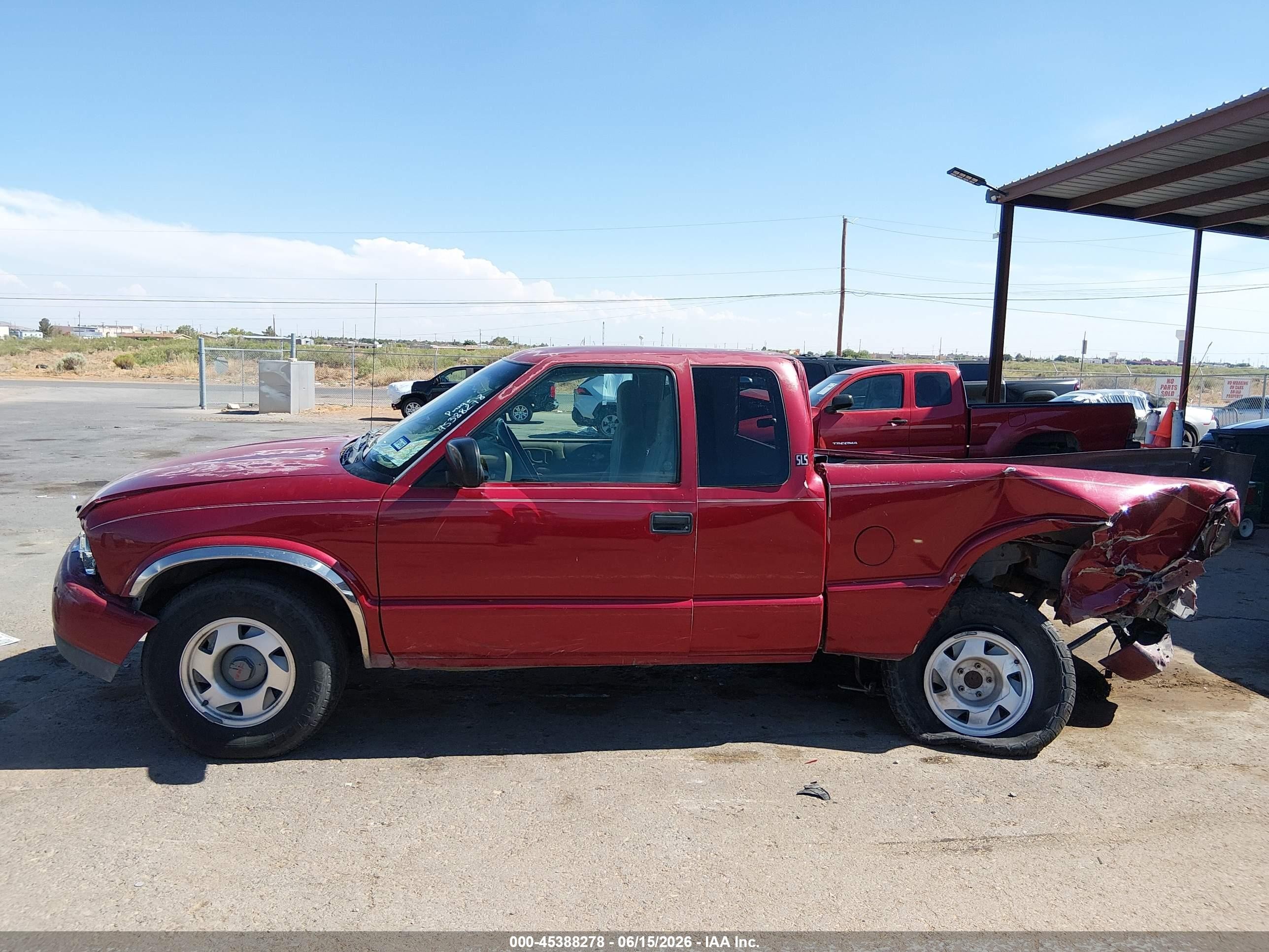 2001 Gmc Sonoma Sls Red vin: 1GTCS19W618196470