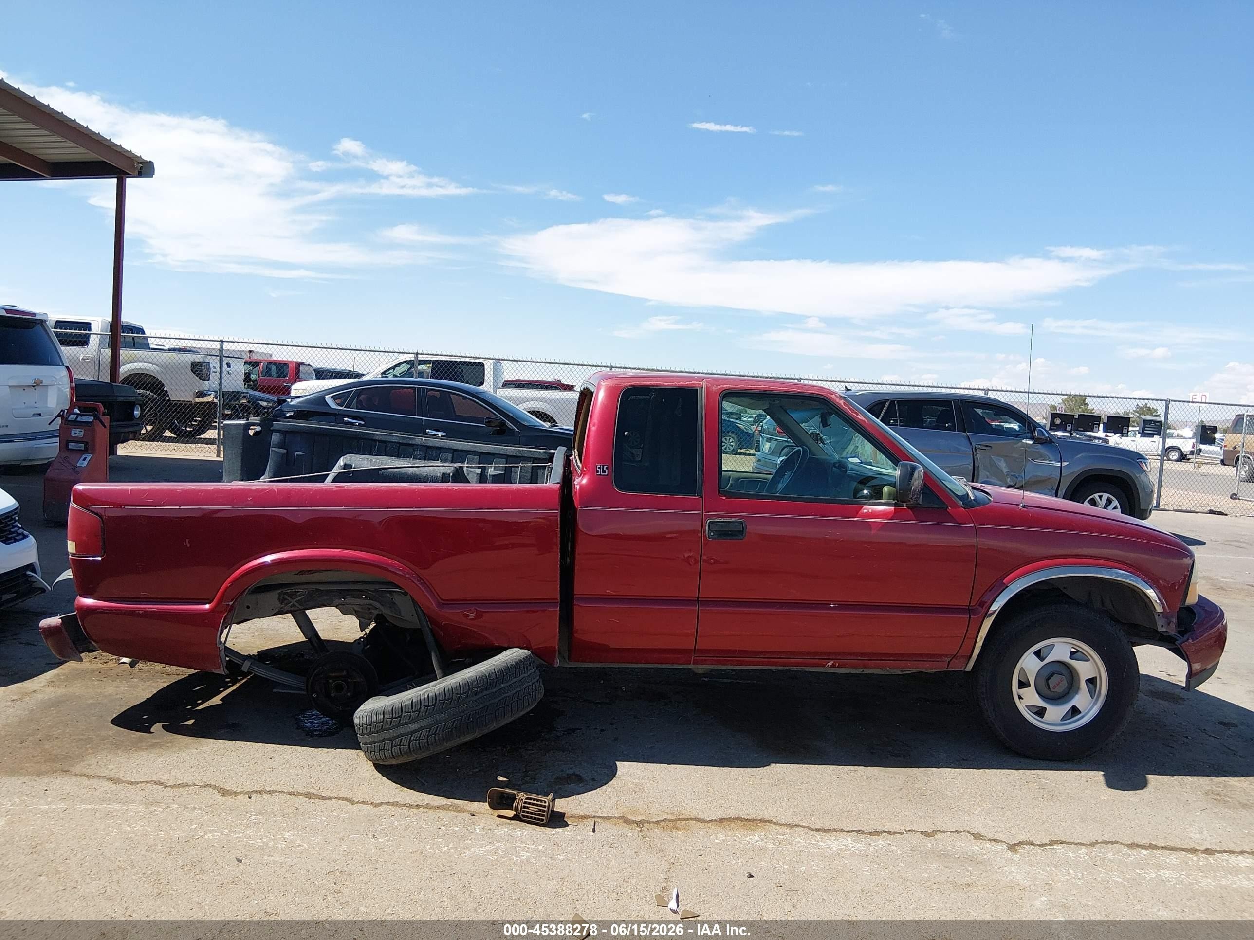 2001 Gmc Sonoma Sls Red vin: 1GTCS19W618196470