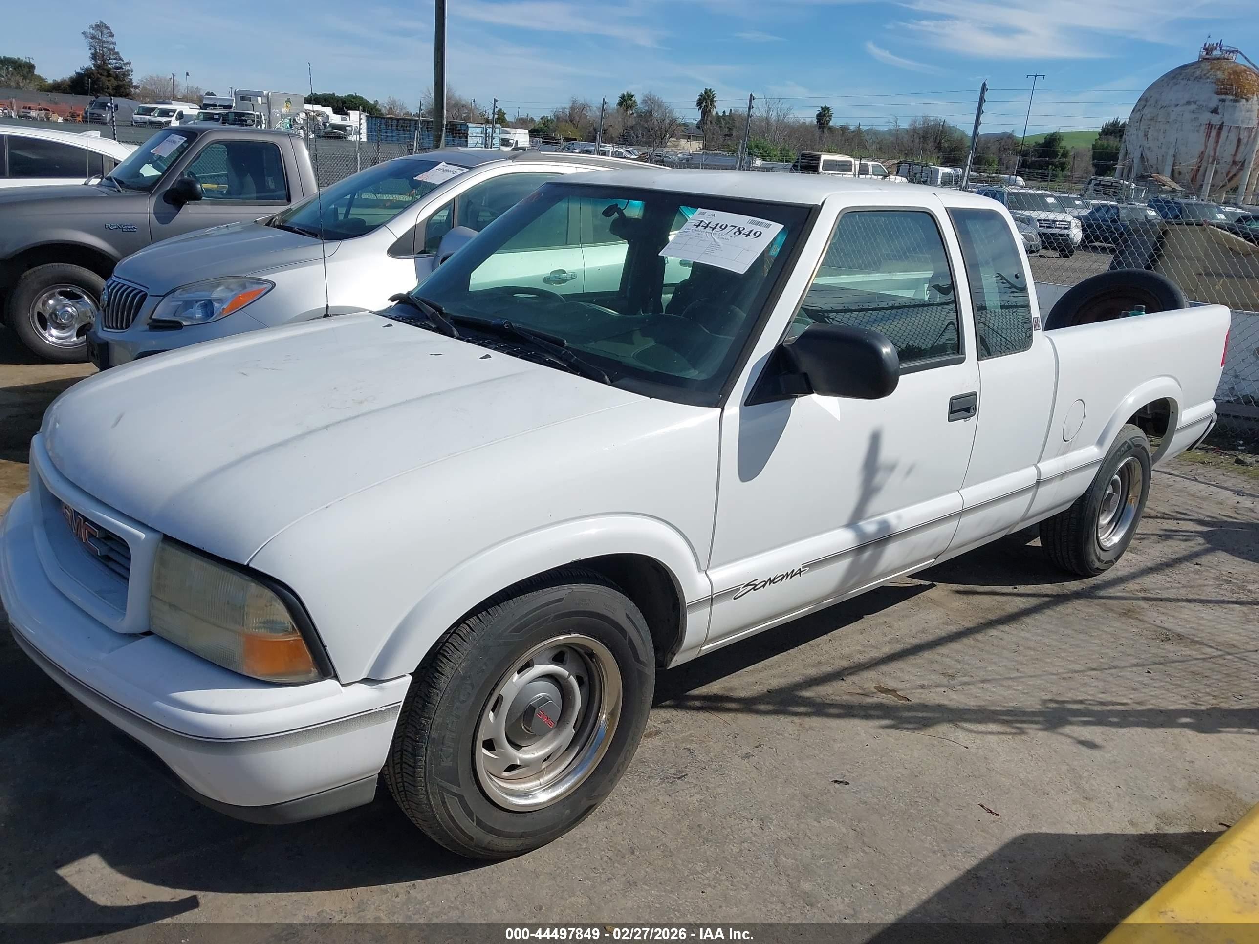 1999 Gmc Sonoma Sls White vin: 1GTCS19W7XK507819