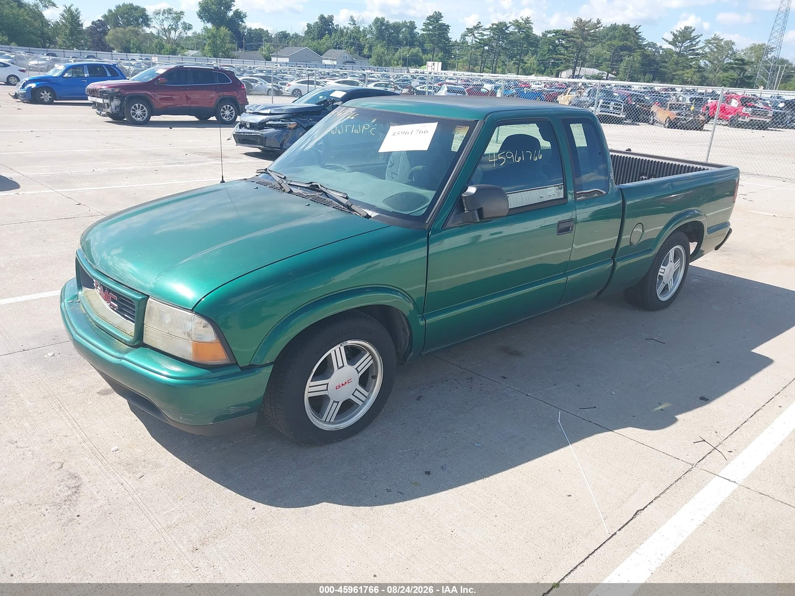 2000 Gmc Sonoma Sls Зеленый vin: 1GTCS19W7Y8145103