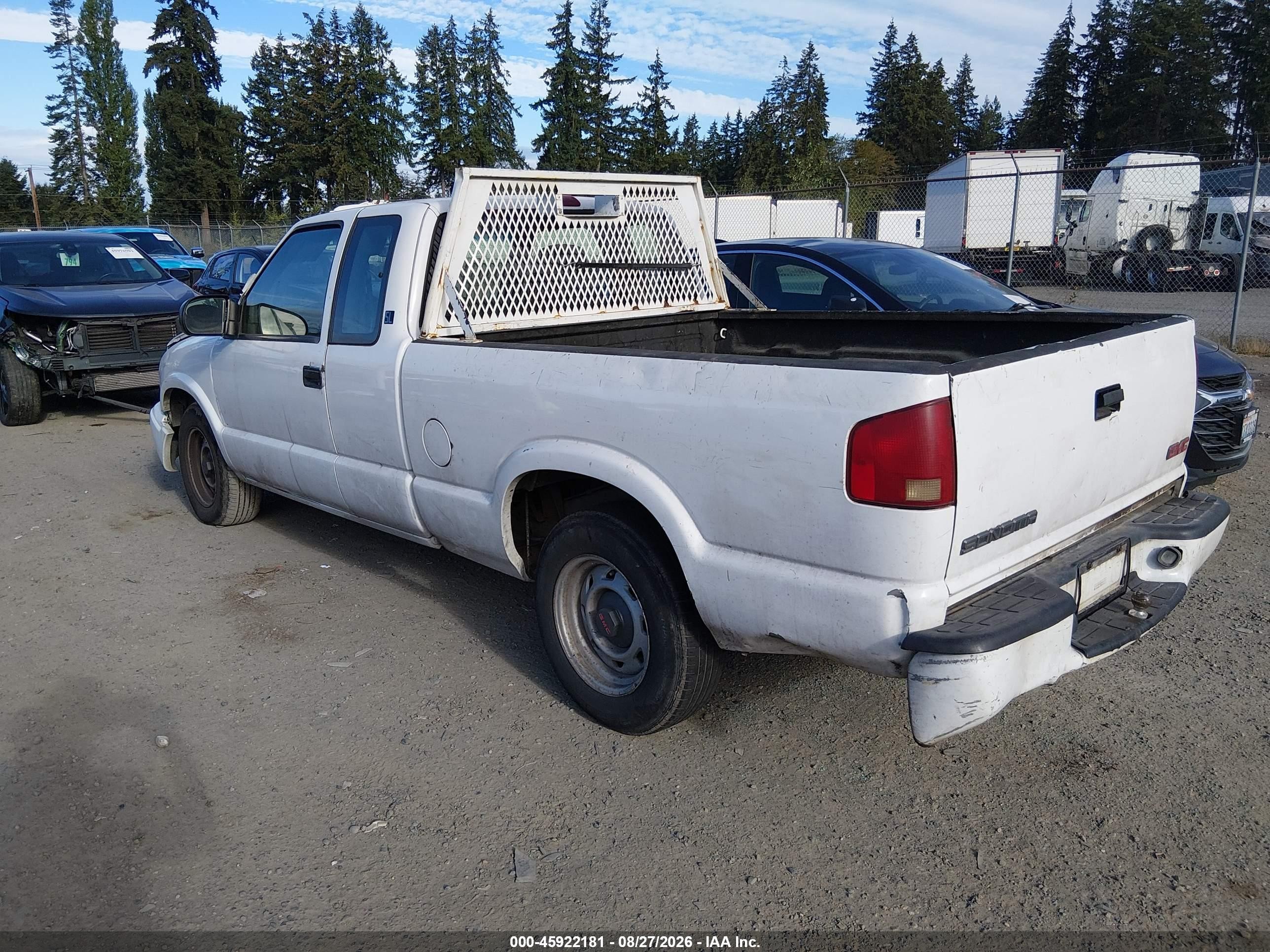 2002 Gmc Sonoma Sl Fleet White vin: 1GTCS19W828212038