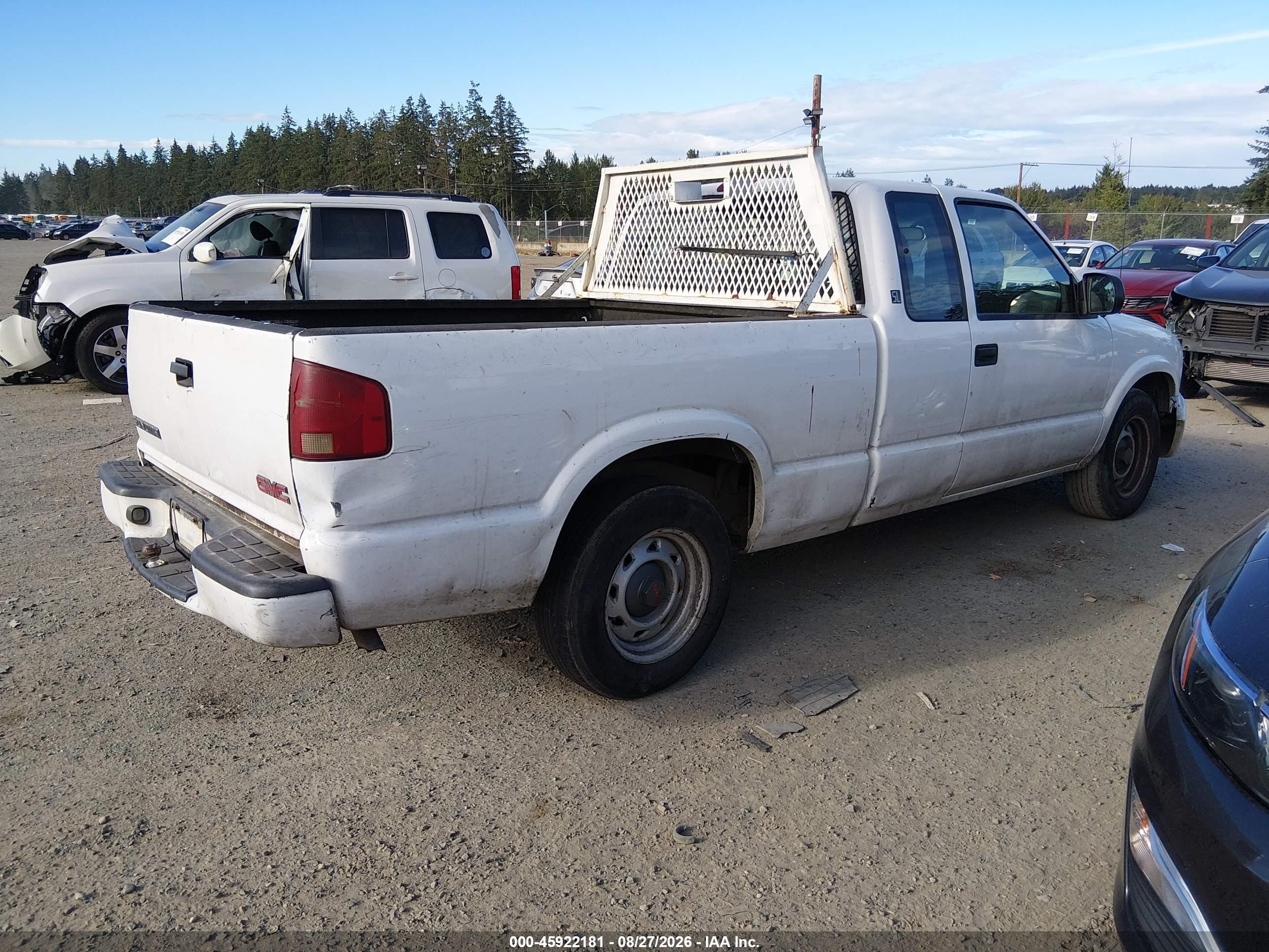2002 Gmc Sonoma Sl Fleet White vin: 1GTCS19W828212038