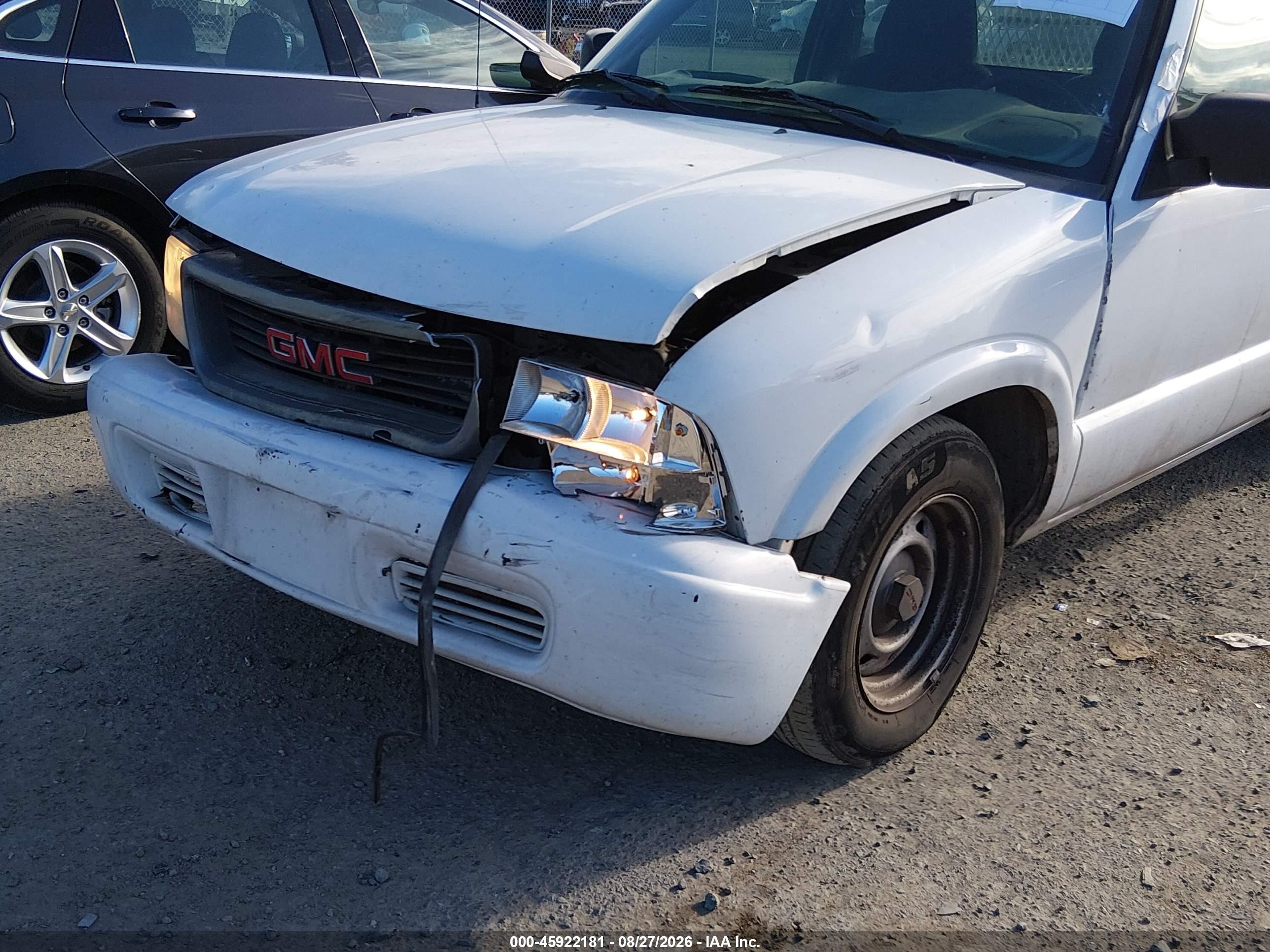 2002 Gmc Sonoma Sl Fleet White vin: 1GTCS19W828212038