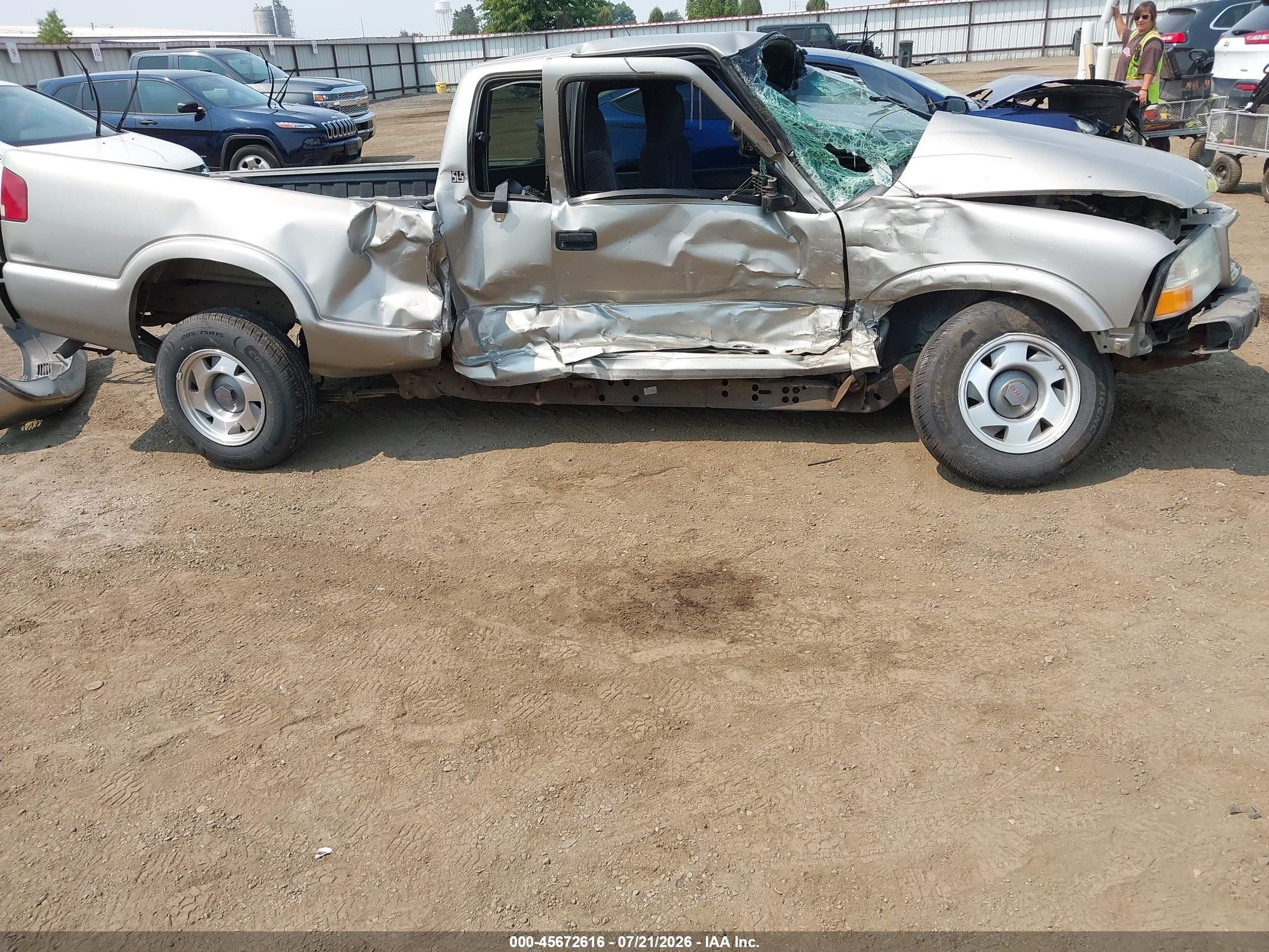 2001 Gmc Sonoma Sls Pewter vin: 1GTCS19W918234208