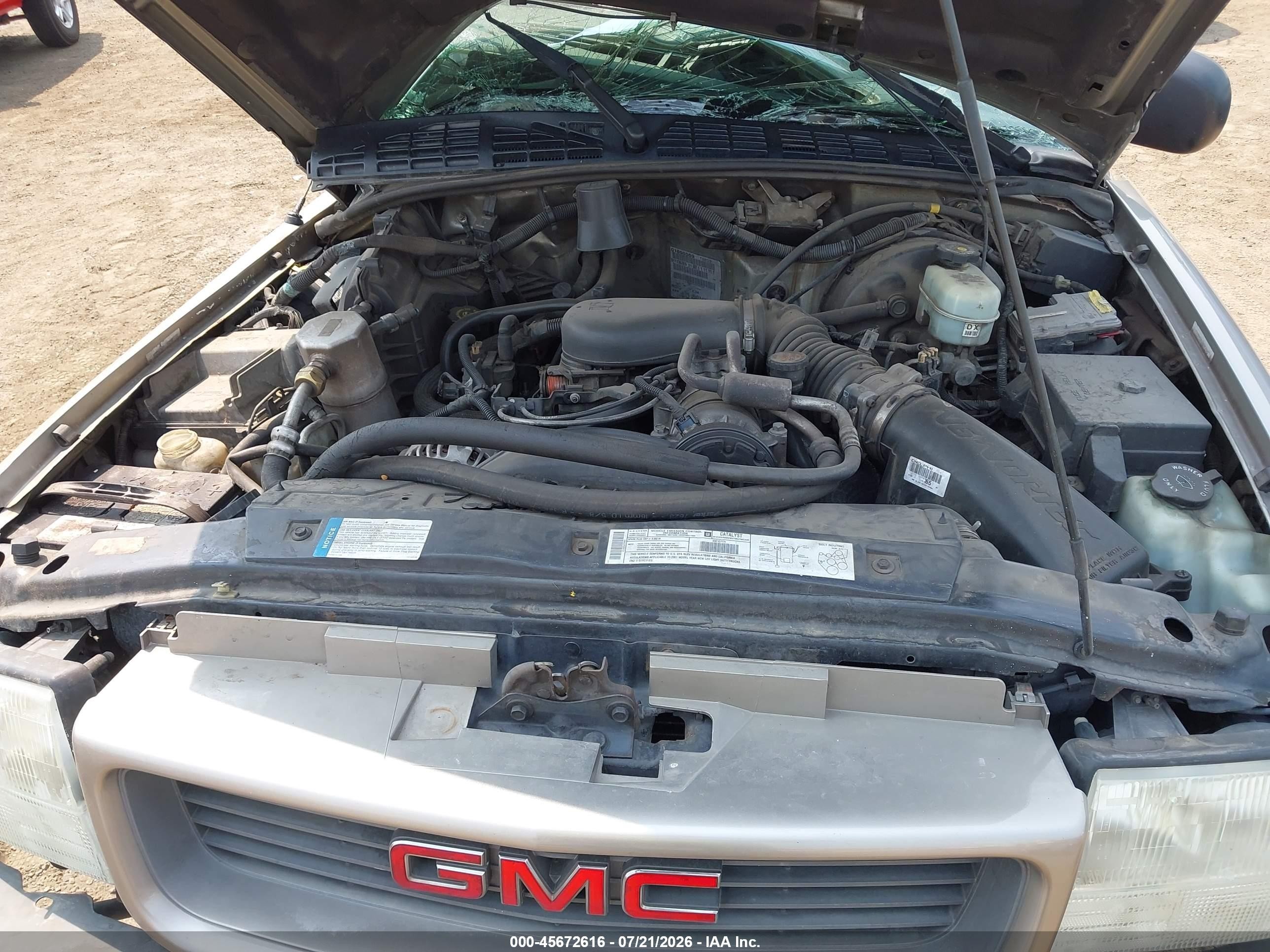 2001 Gmc Sonoma Sls Pewter vin: 1GTCS19W918234208