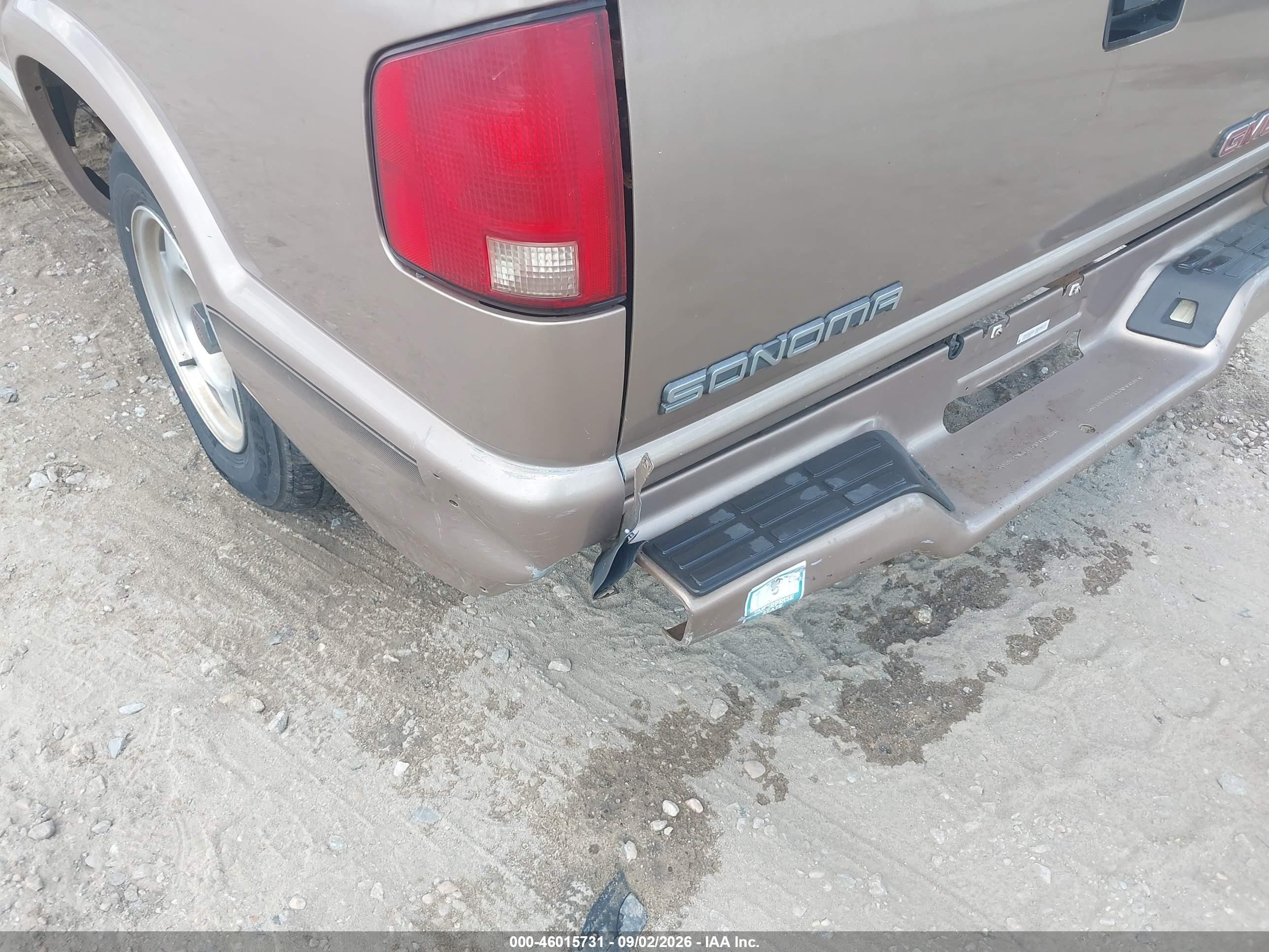 1997 Gmc Sonoma Sls Wideside Gold vin: 1GTCS19X4V8526590
