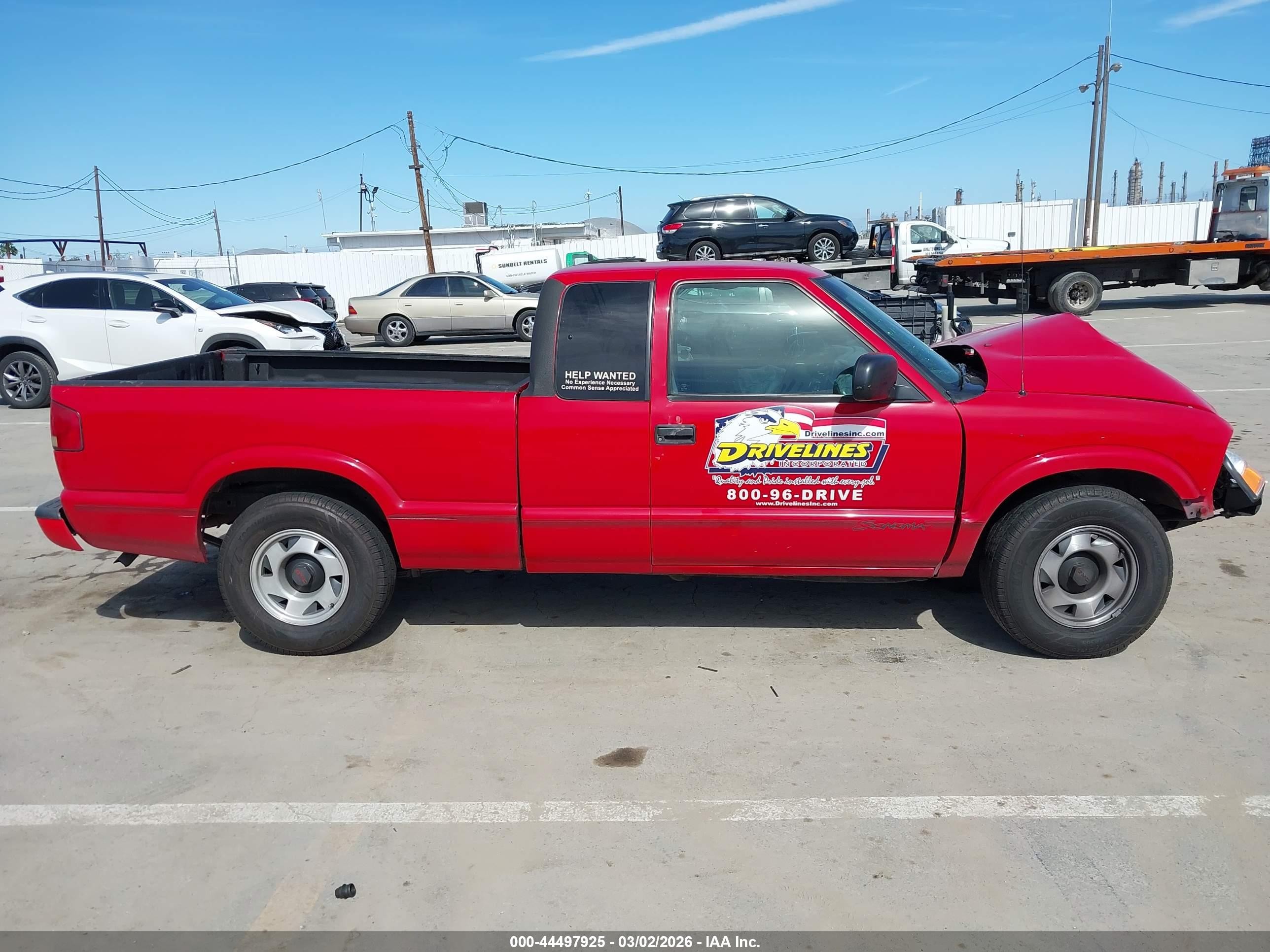 1999 Gmc Sonoma Sls Red vin: 1GTCS19X4X8516774