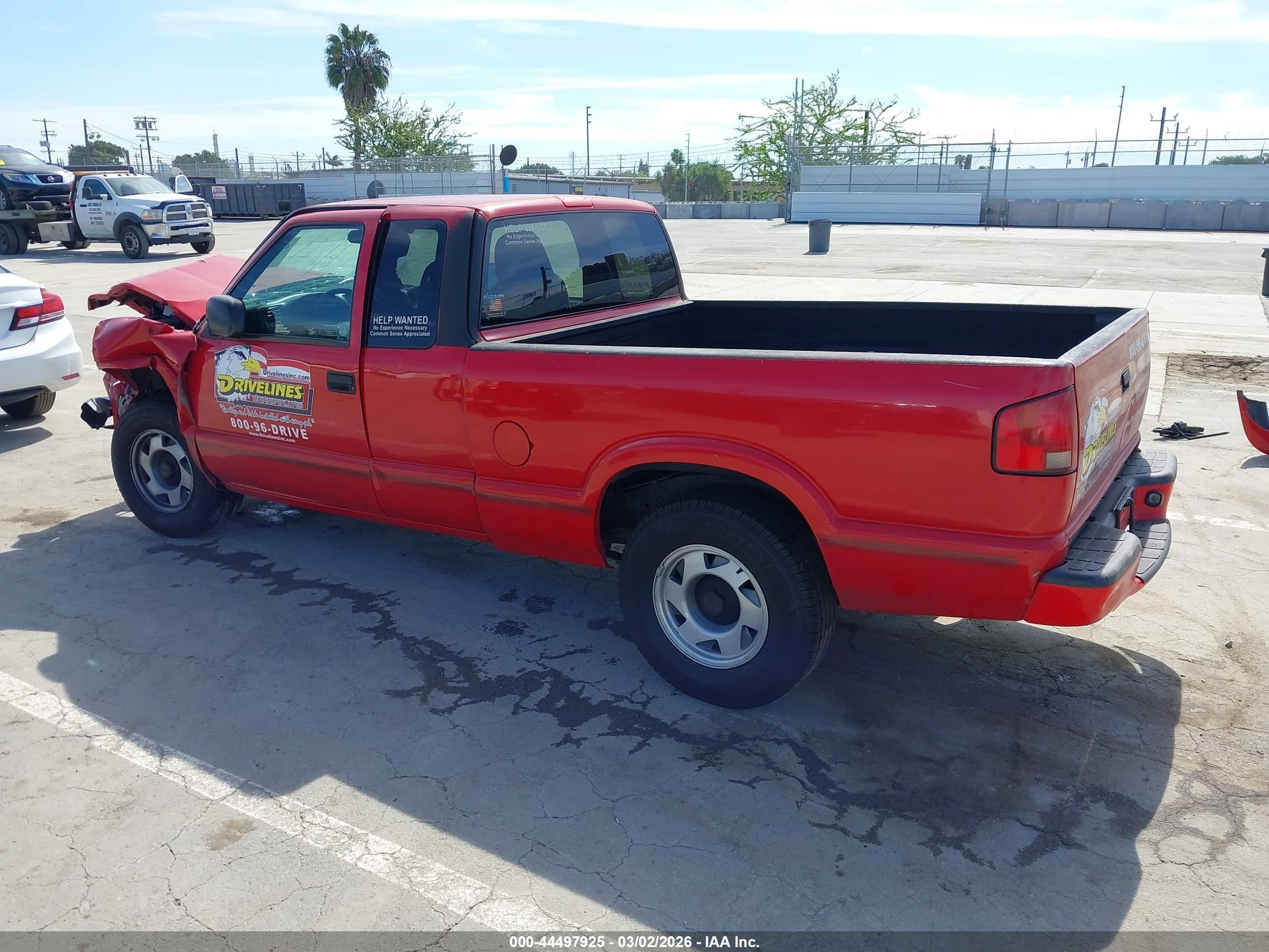 1999 Gmc Sonoma Sls Red vin: 1GTCS19X4X8516774
