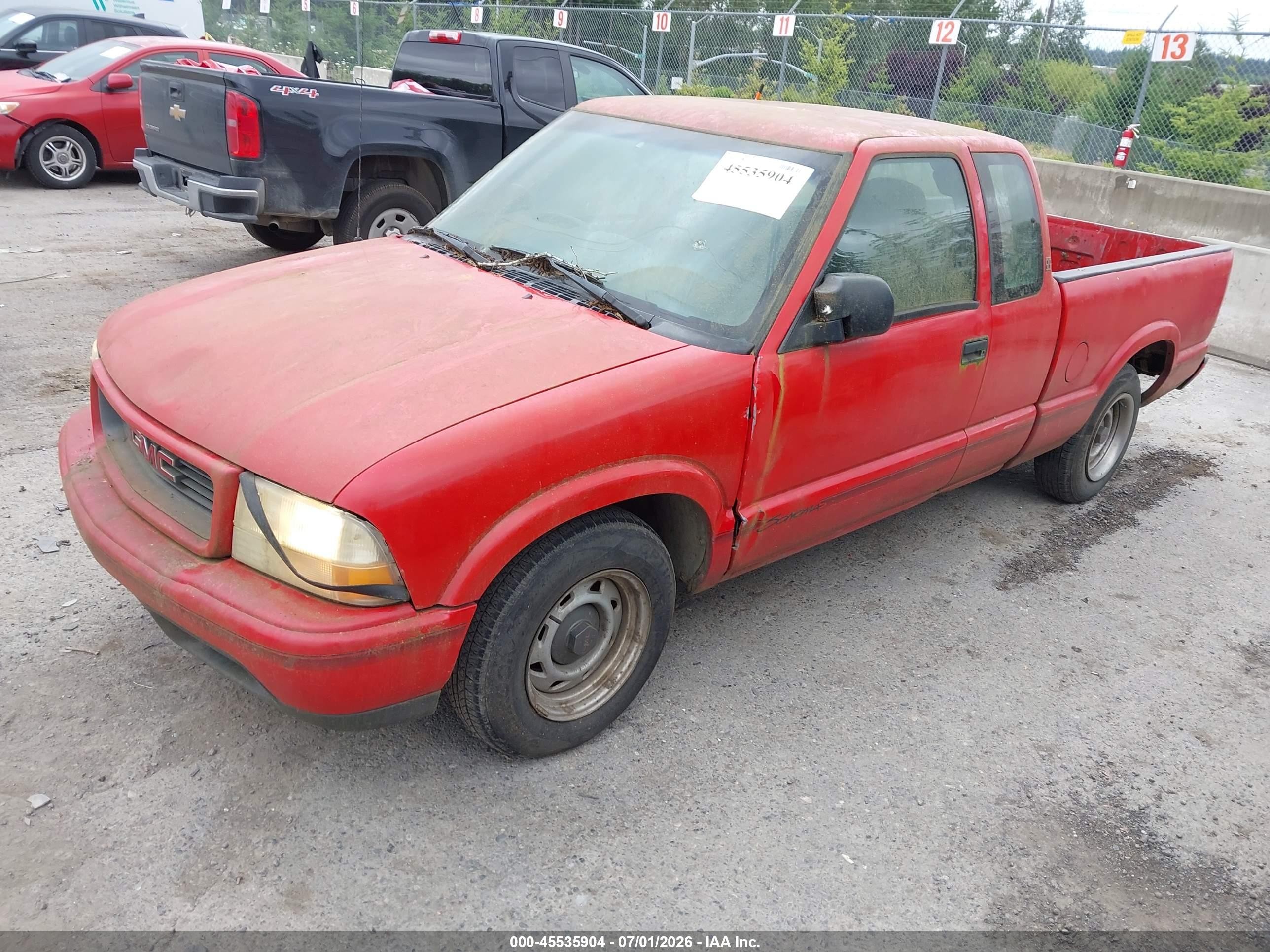 1999 Gmc Sonoma Sls Red vin: 1GTCS19X5X8510174