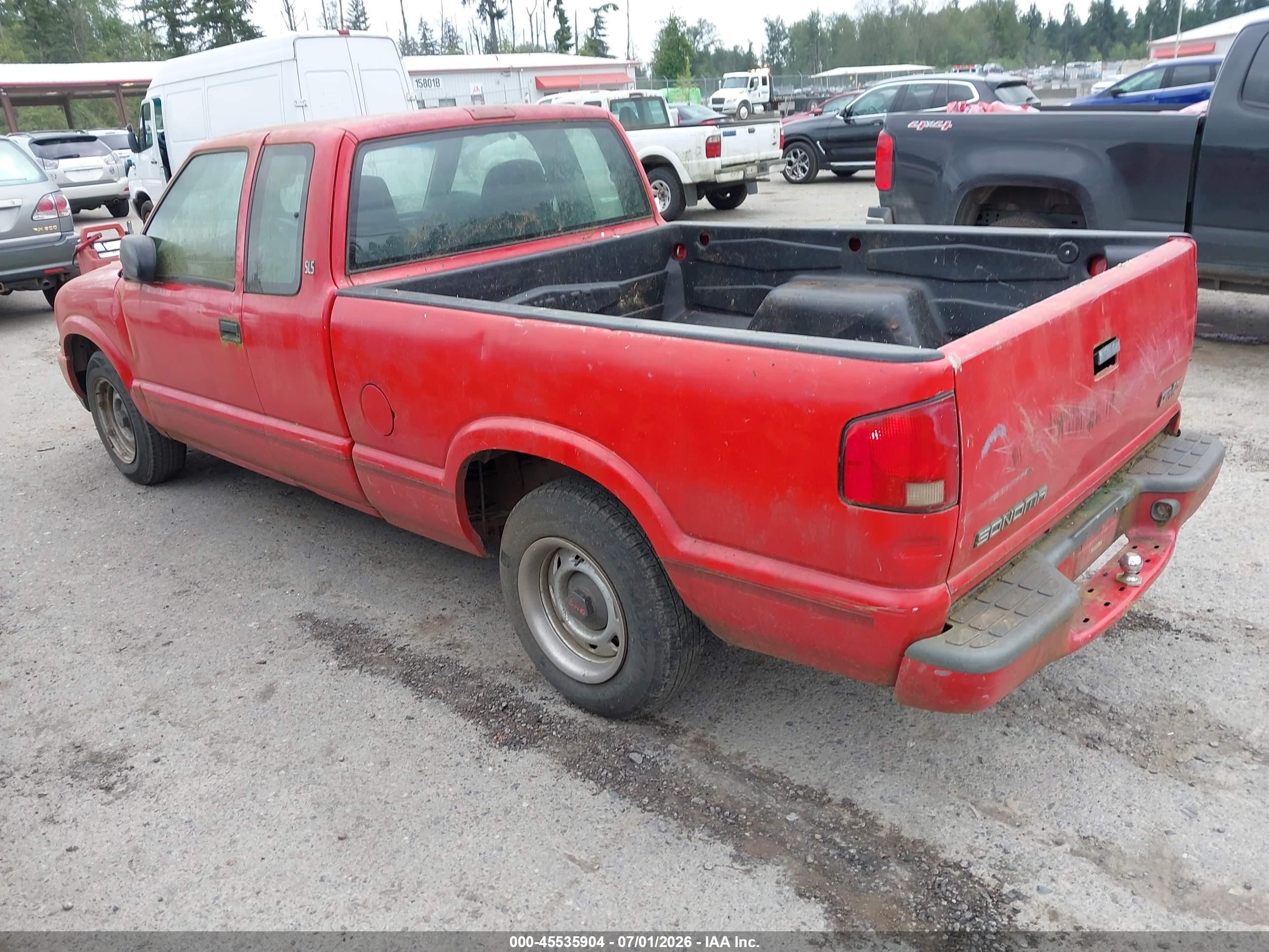 1999 Gmc Sonoma Sls Red vin: 1GTCS19X5X8510174