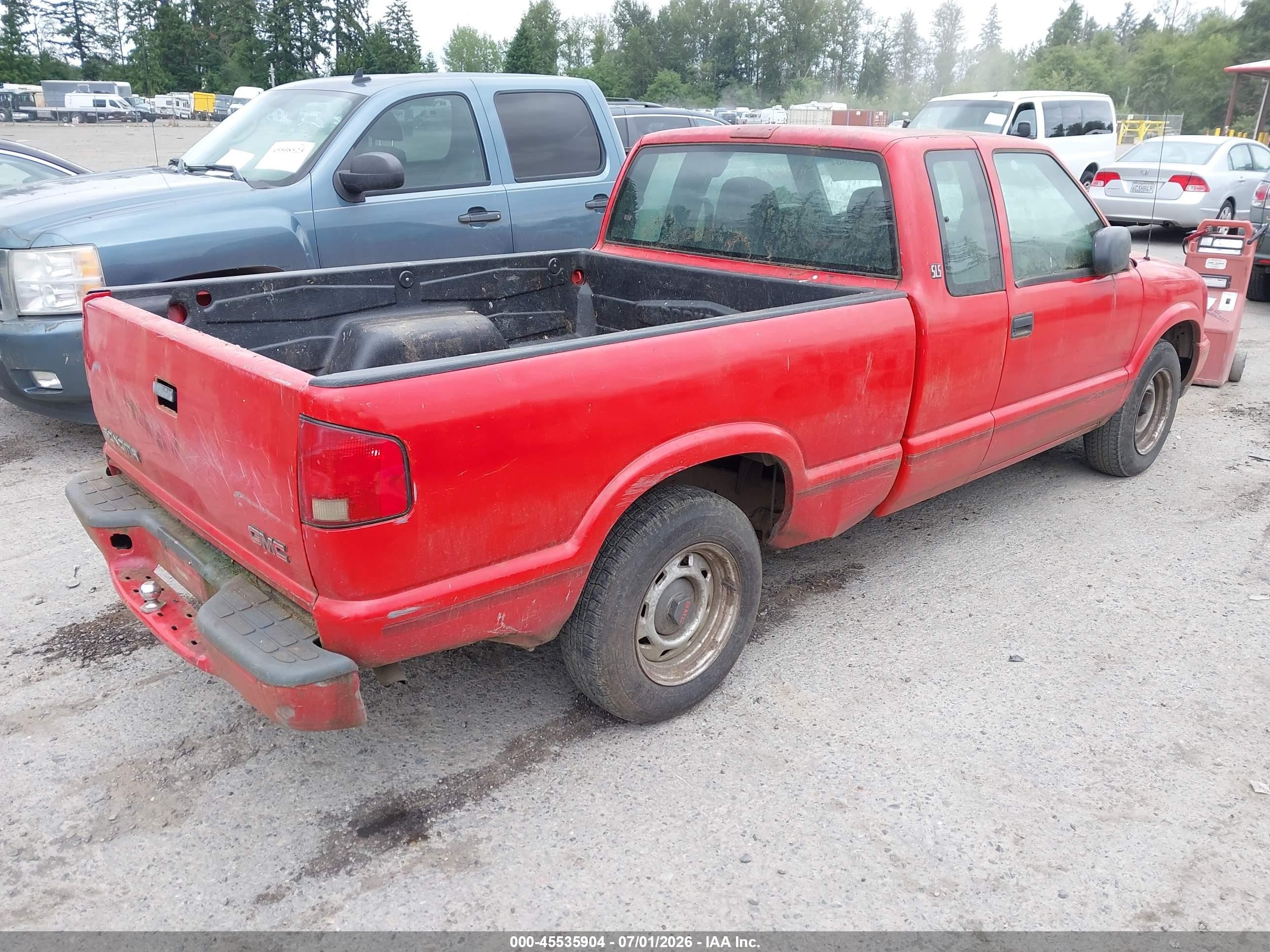1999 Gmc Sonoma Sls Red vin: 1GTCS19X5X8510174