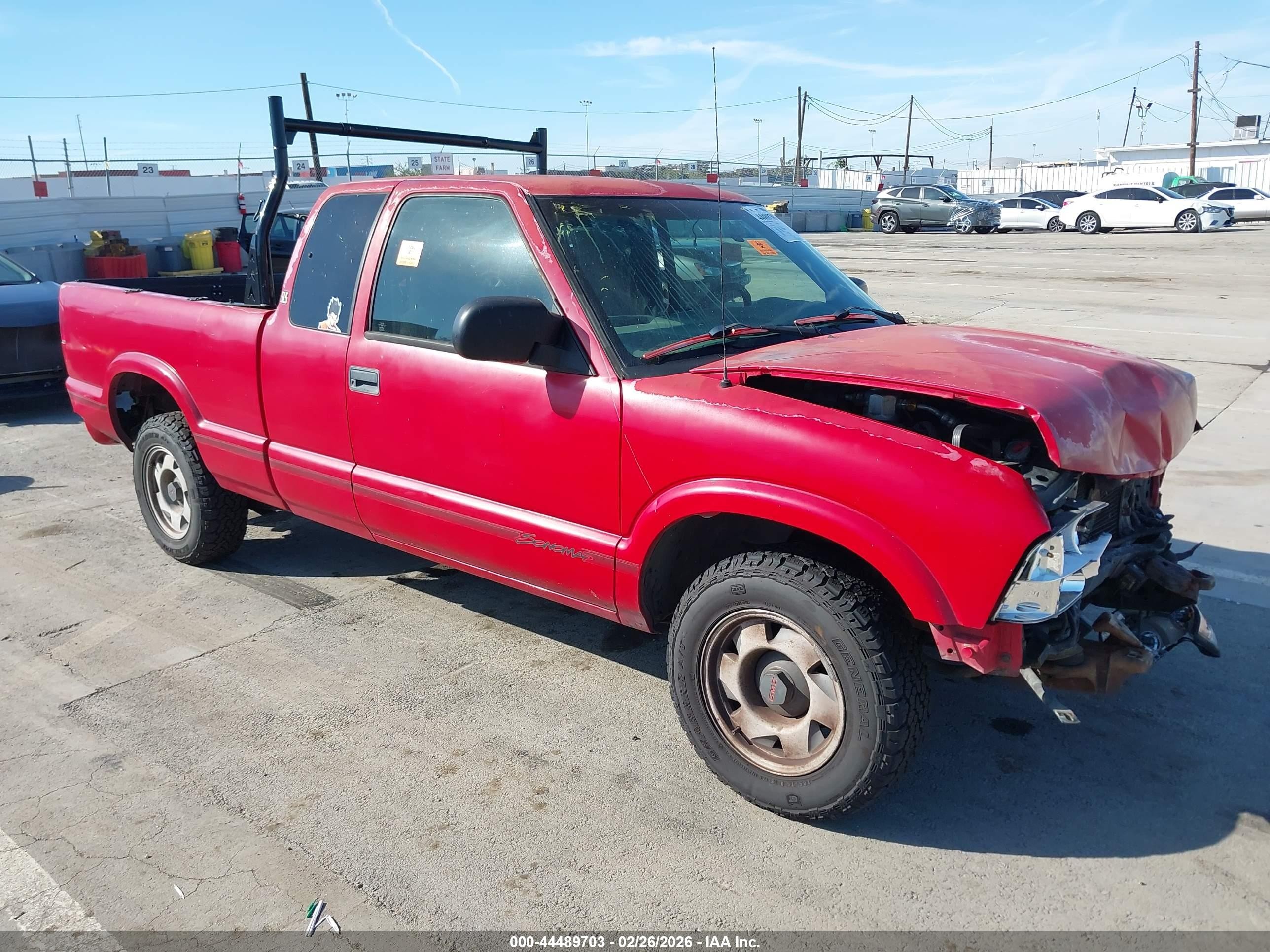 1999 Gmc Sonoma Sls Red vin: 1GTCS19X7X8530295