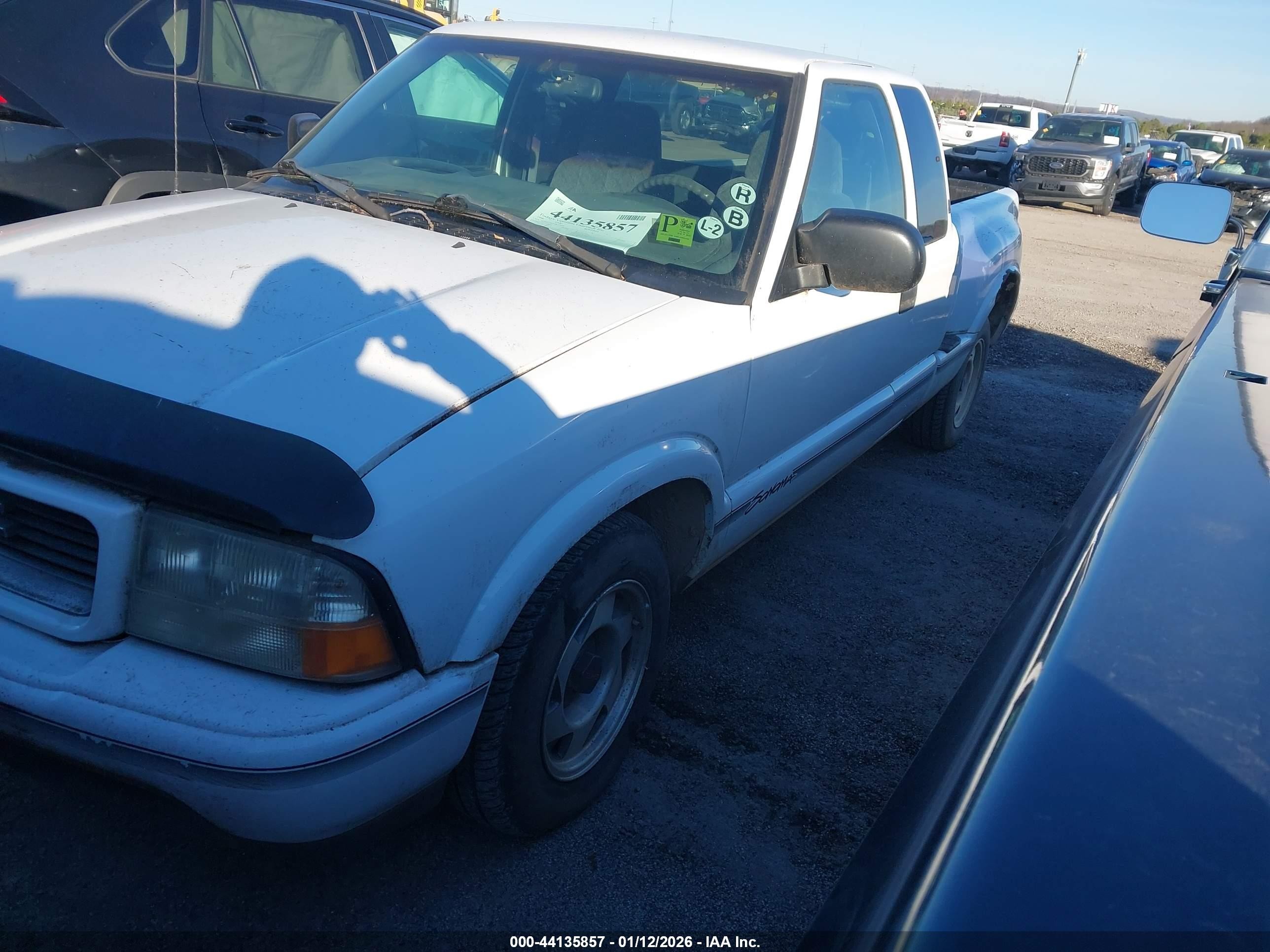 1999 Gmc Sonoma Sls White vin: 1GTCS19XXX8511059