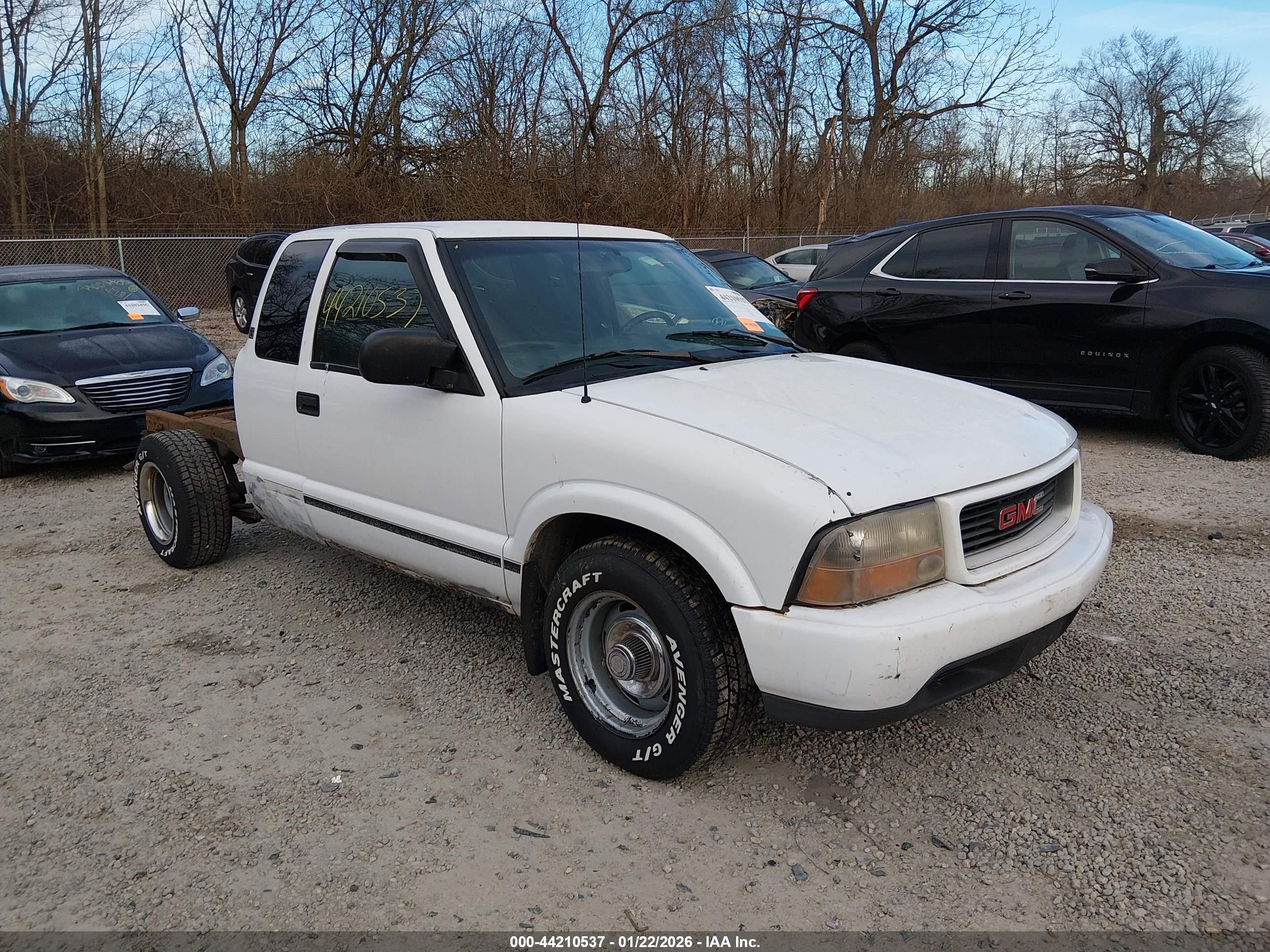 1999 Gmc Sonoma Sls White vin: 1GTCS19XXX8534115