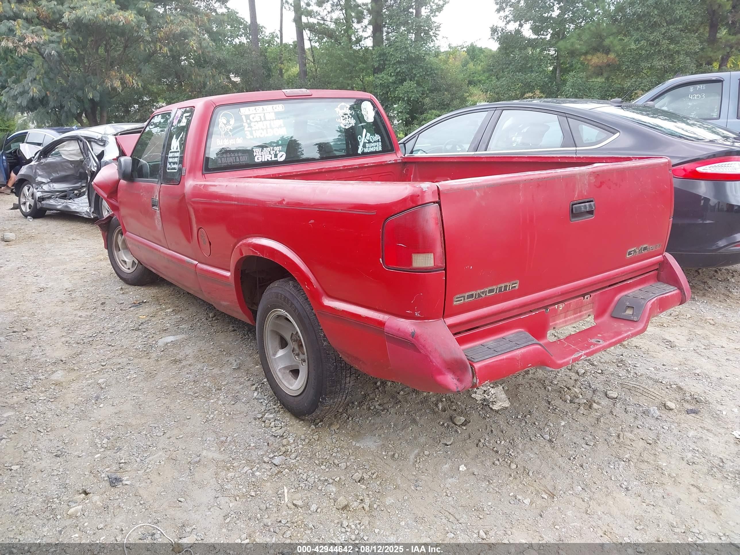 1994 Gmc Sonoma   Red vin: 1GTCS19Z1RK504170