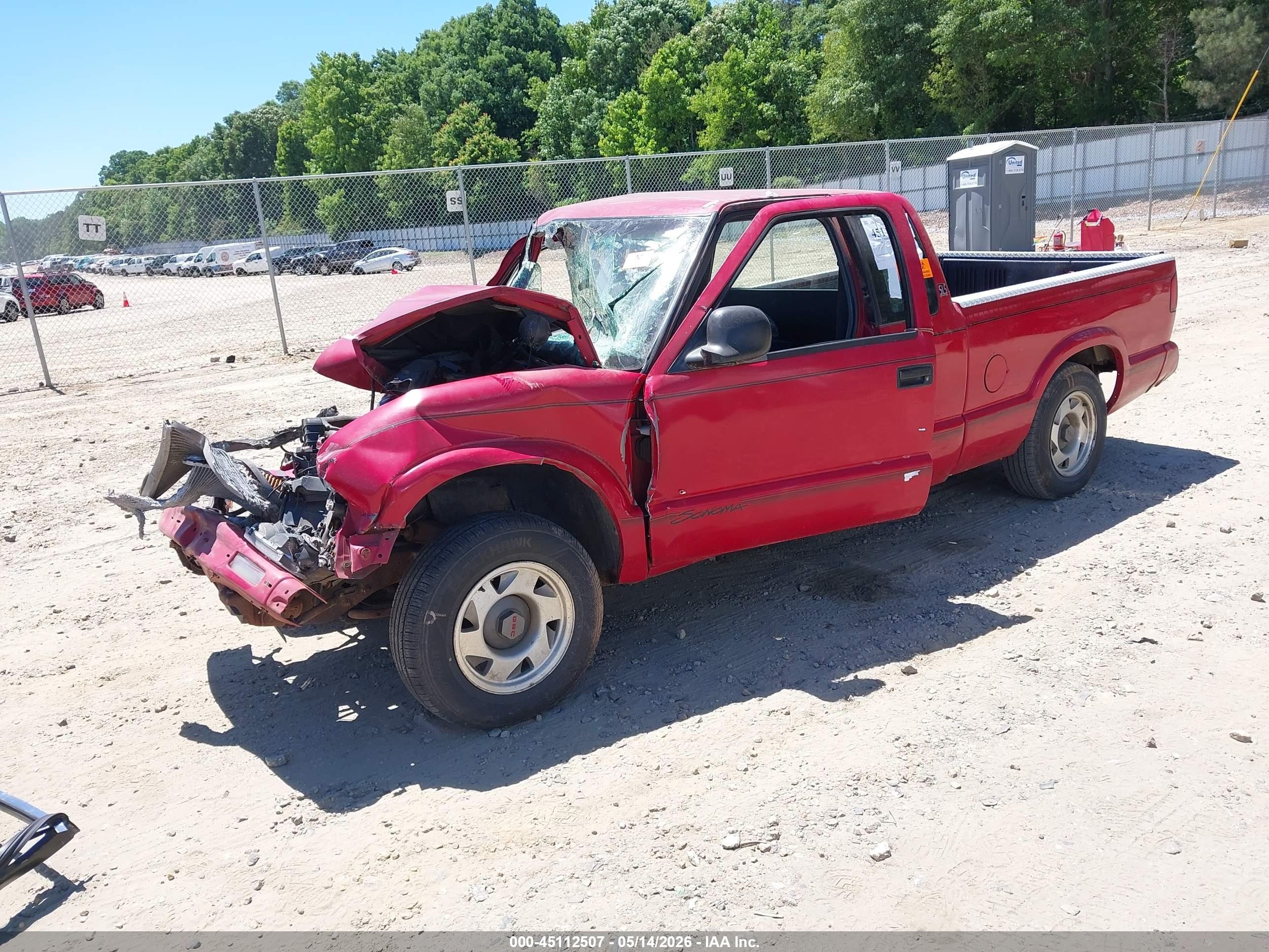 1995 Gmc Sonoma   Red vin: 1GTCS19Z3S8509275