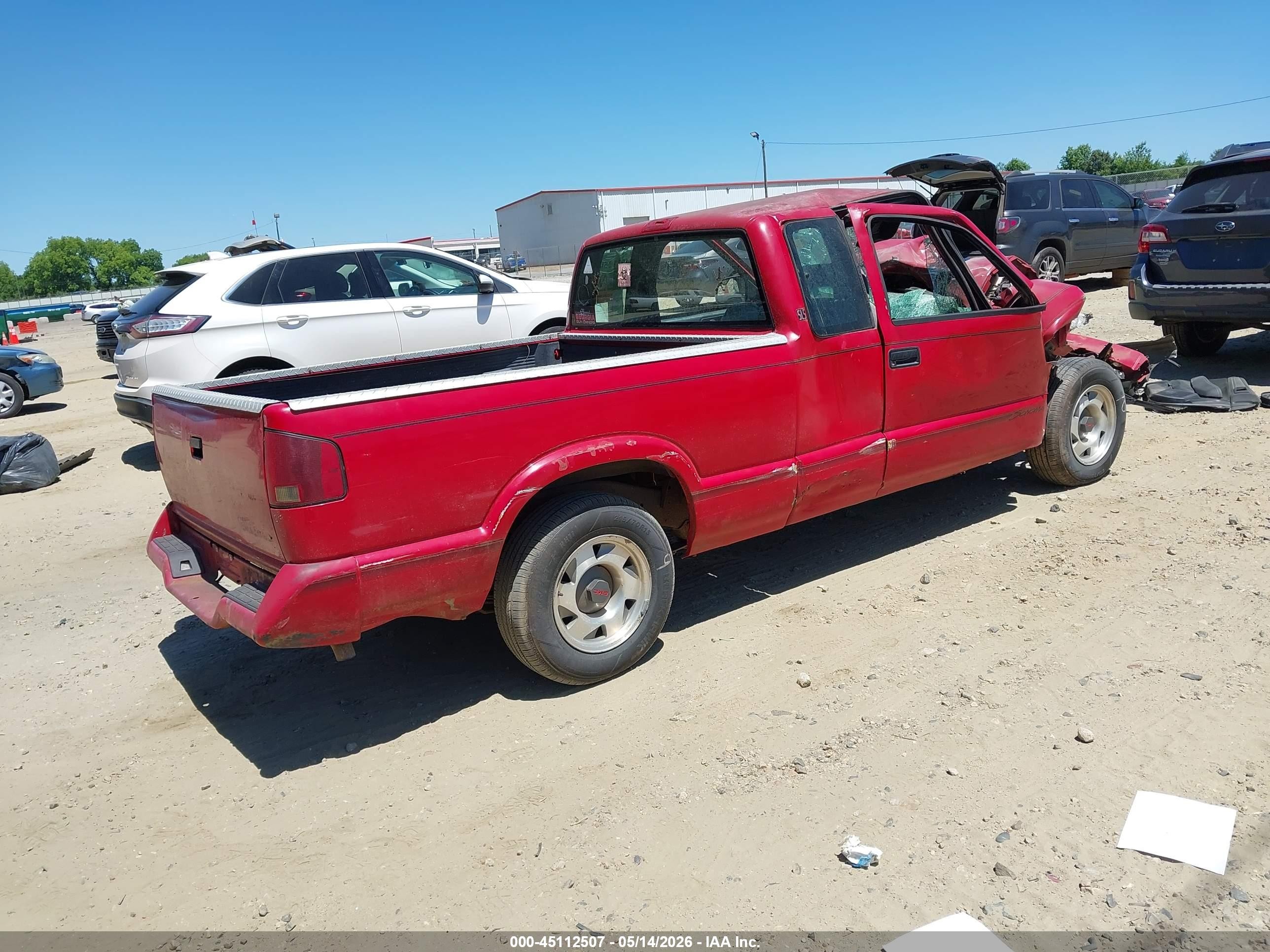 1995 Gmc Sonoma   Red vin: 1GTCS19Z3S8509275