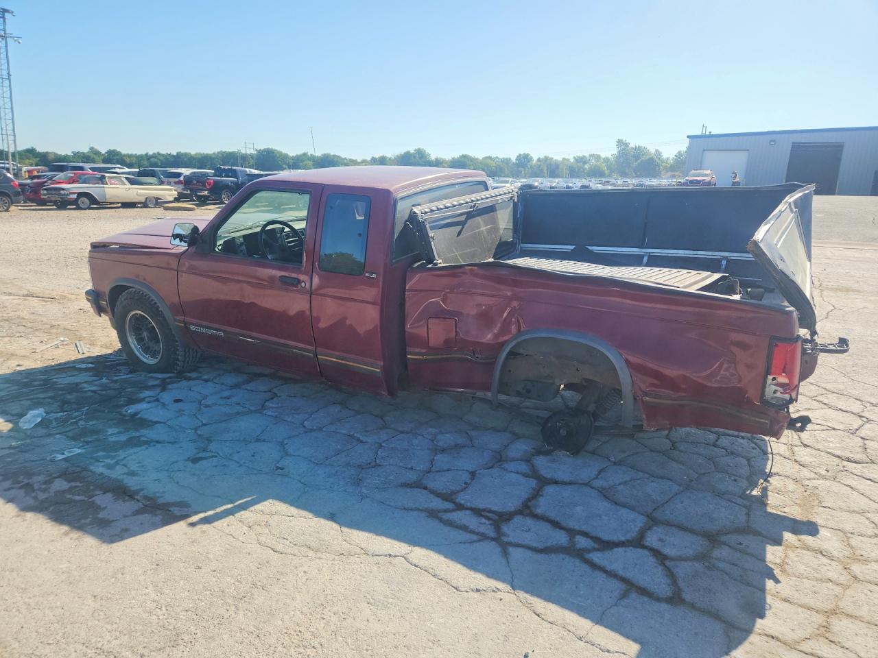 1993 Gmc Sonoma Burgundy vin: 1GTCS19Z6P0526416