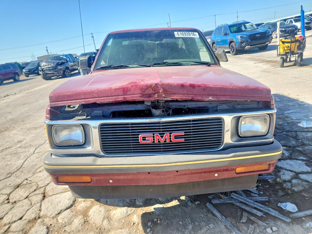 1993 Gmc Sonoma Burgundy vin: 1GTCS19Z6P0526416