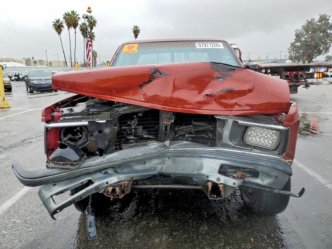 1991 Gmc Sonoma Burgundy vin: 1GTCS19Z7M8549331