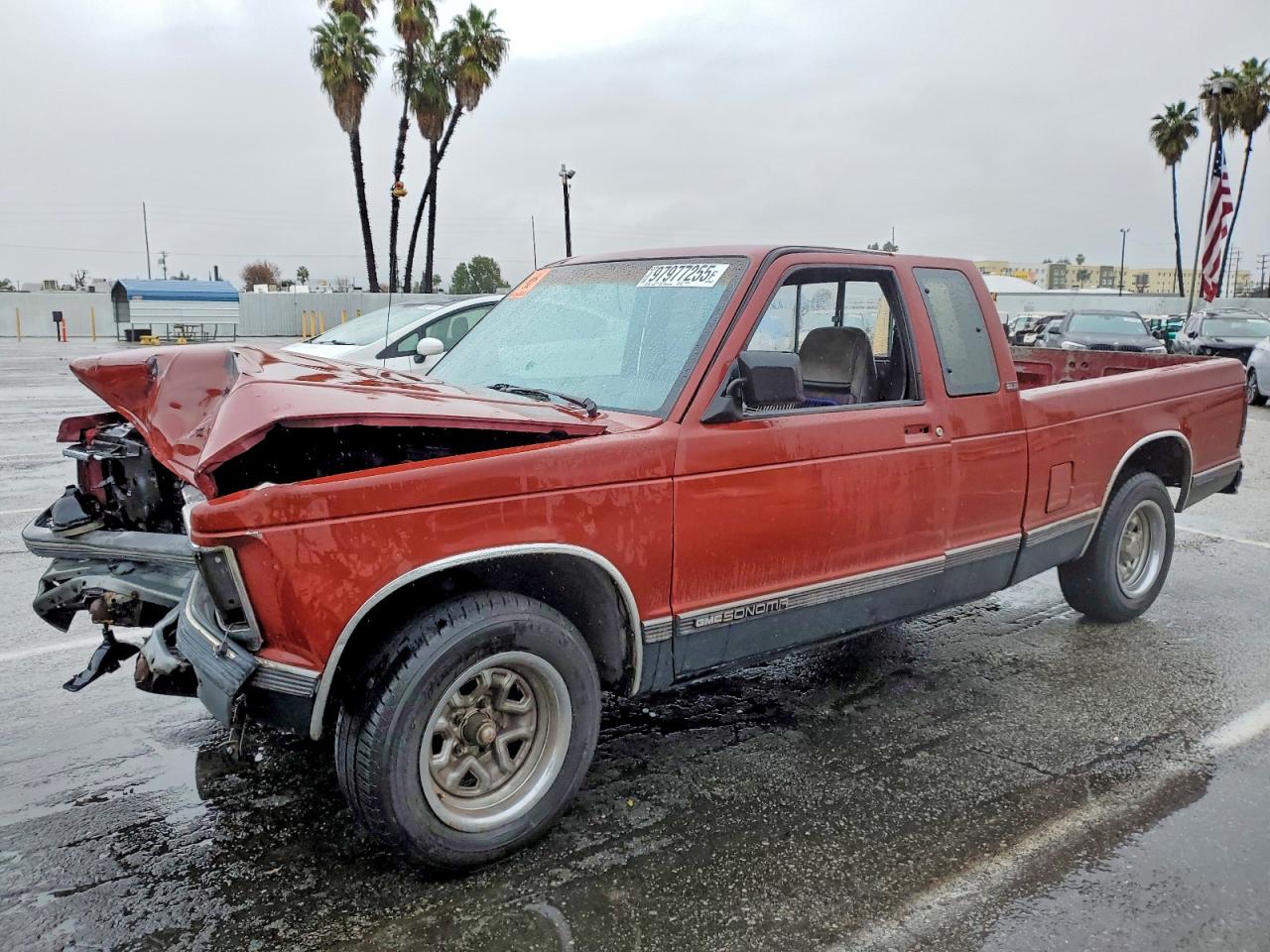 1991 Gmc Sonoma Бордовый vin: 1GTCS19Z7M8549331