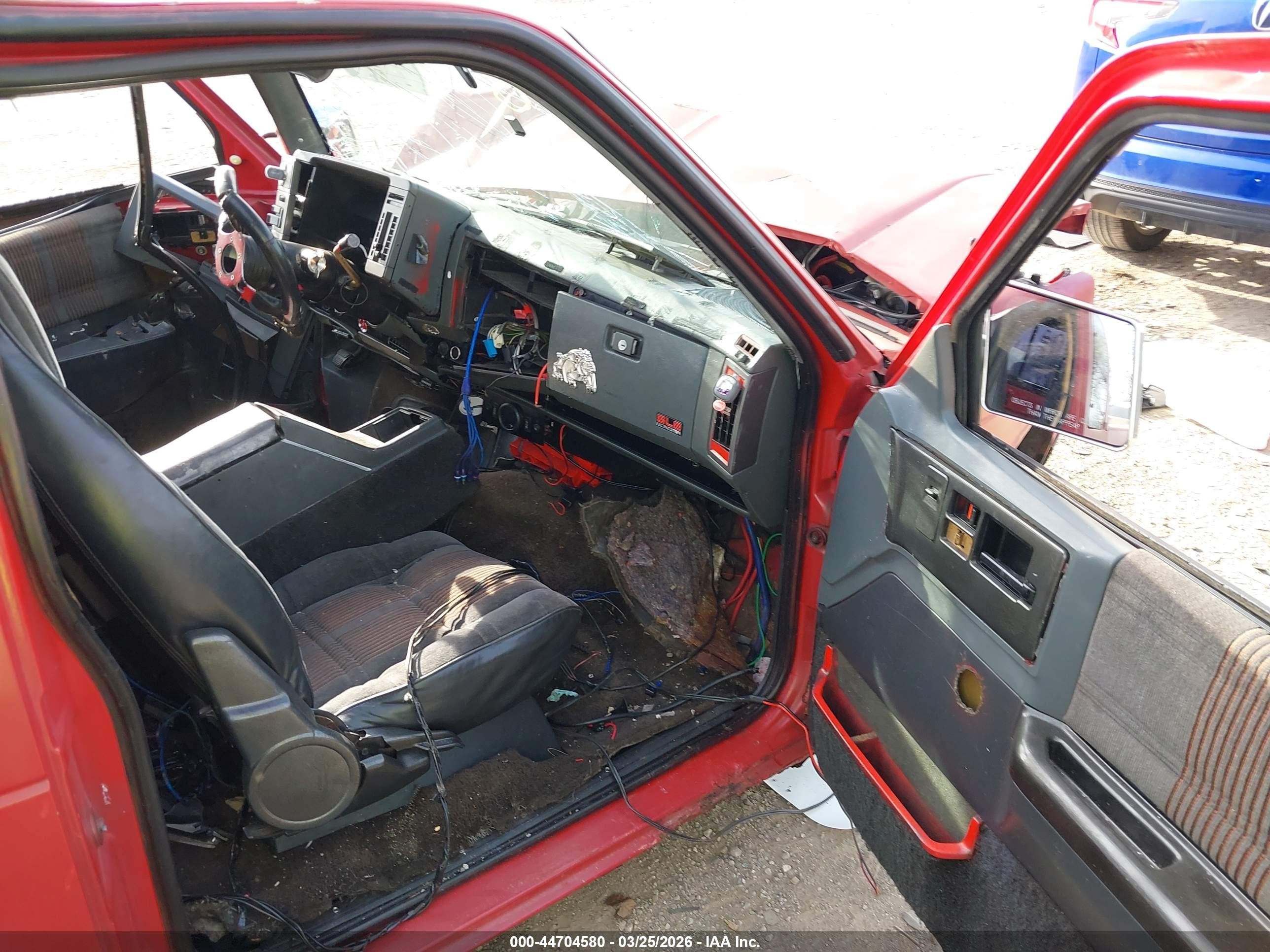 1991 Gmc Sonoma   Красный vin: 1GTCS19Z8M2551222