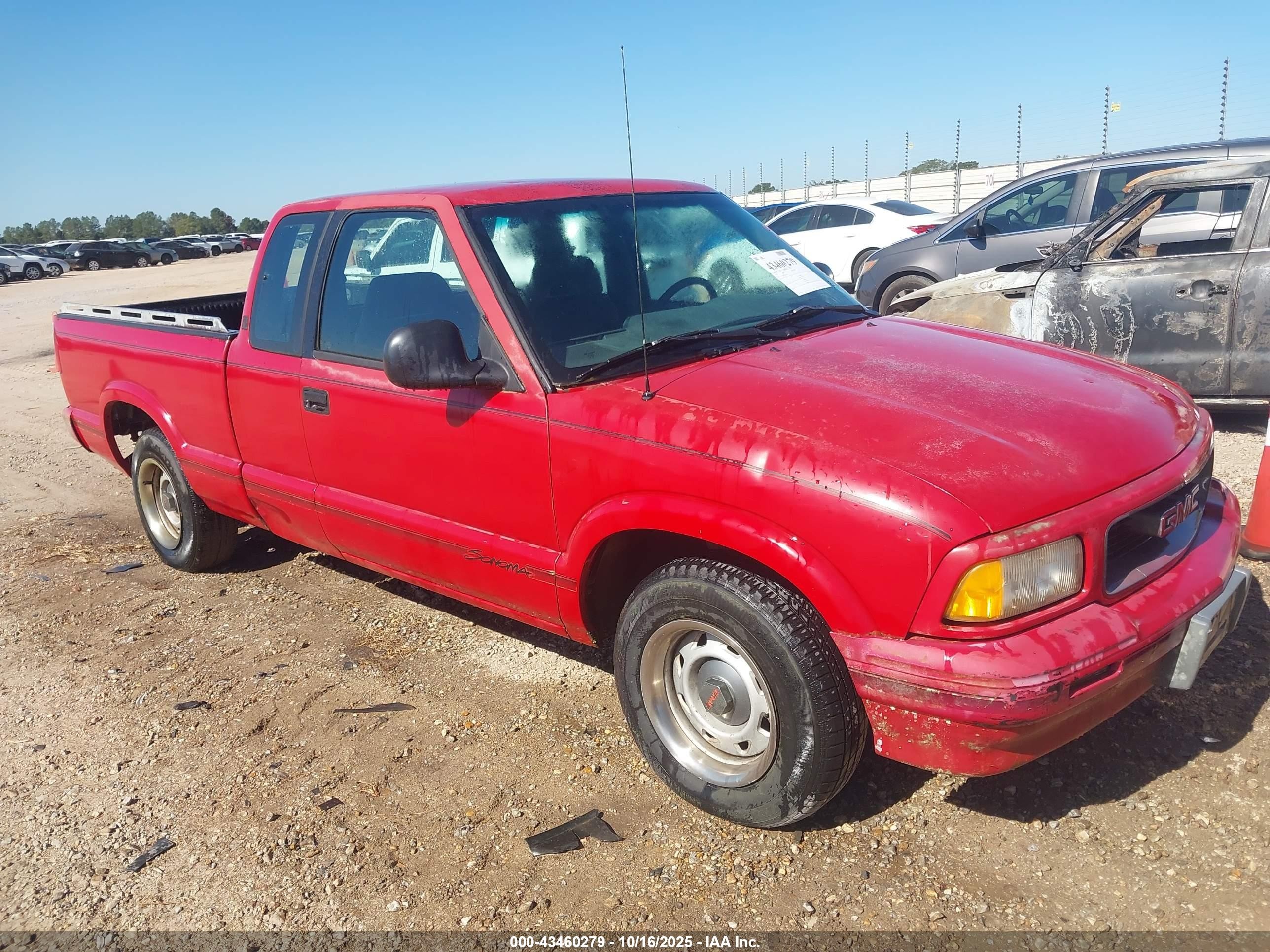 1994 Gmc Sonoma   Red vin: 1GTCS19Z9RK504112