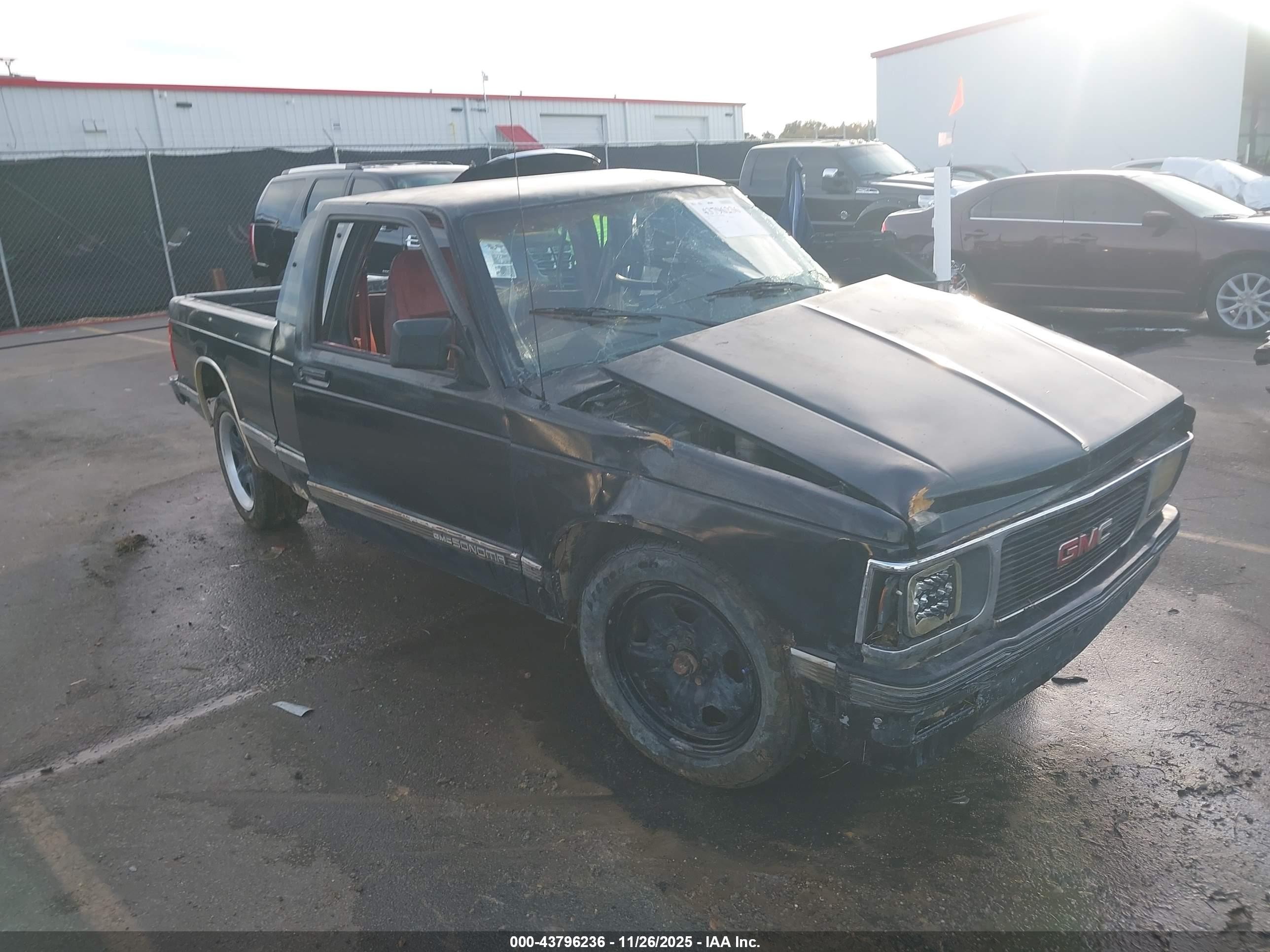 1991 Gmc Sonoma   Black vin: 1GTCS19ZXM2544532