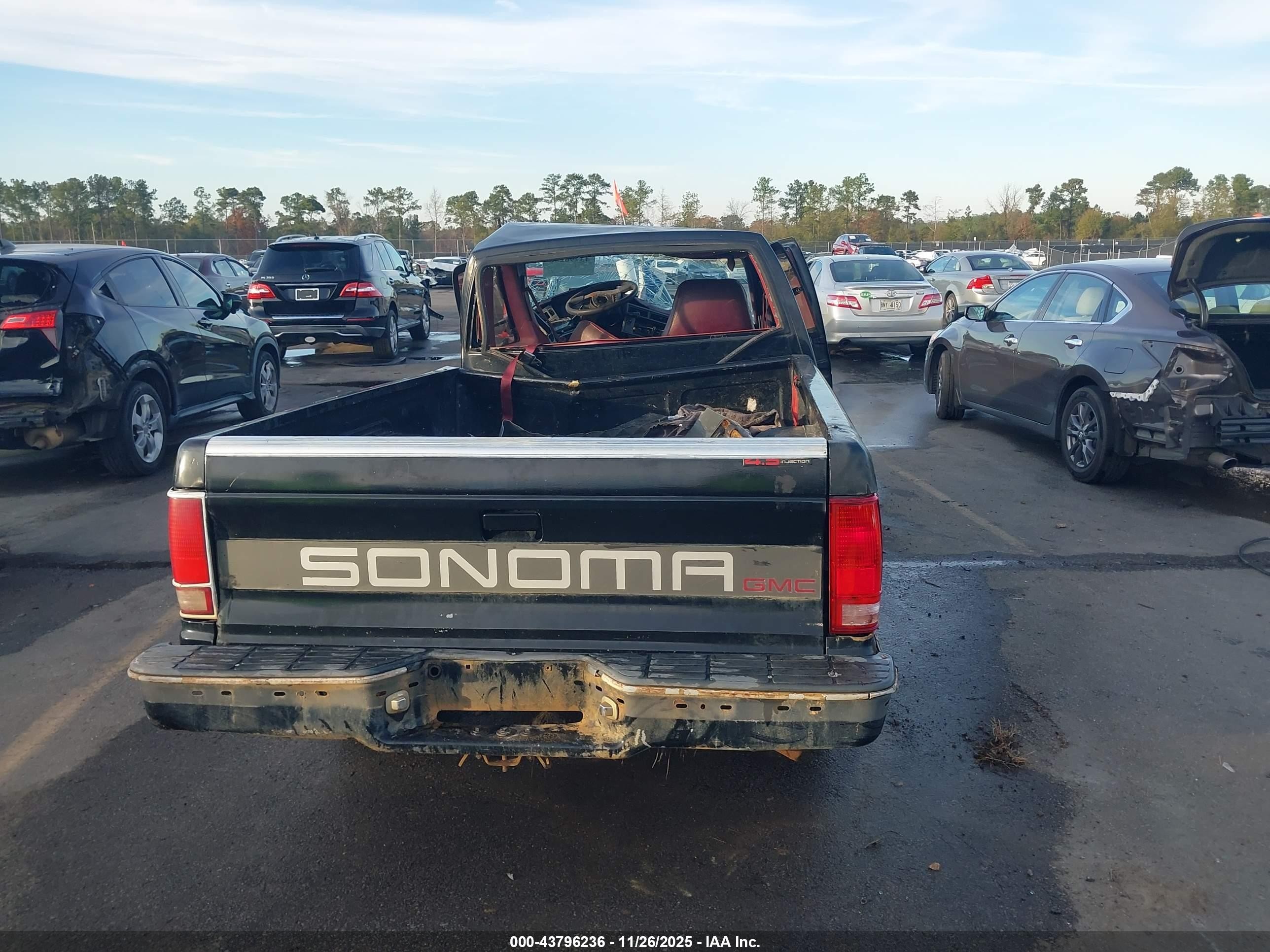1991 Gmc Sonoma   Black vin: 1GTCS19ZXM2544532
