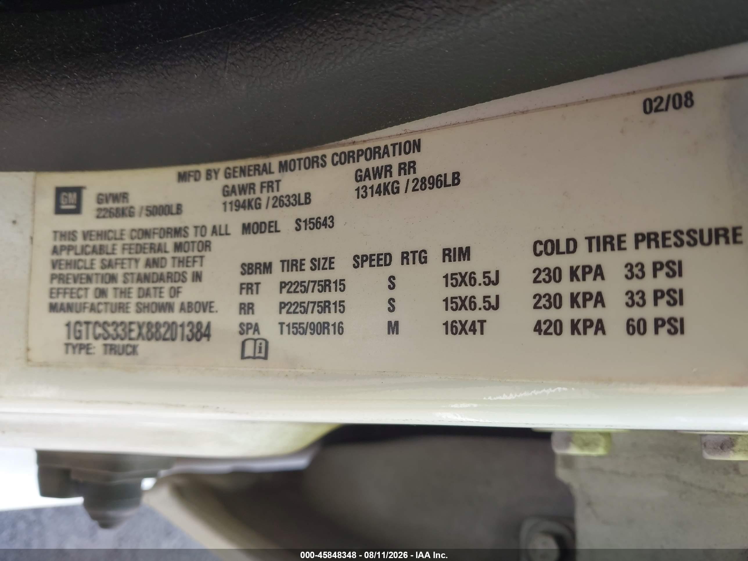 2008 Gmc Canyon Sle1 White vin: 1GTCS33EX88201384