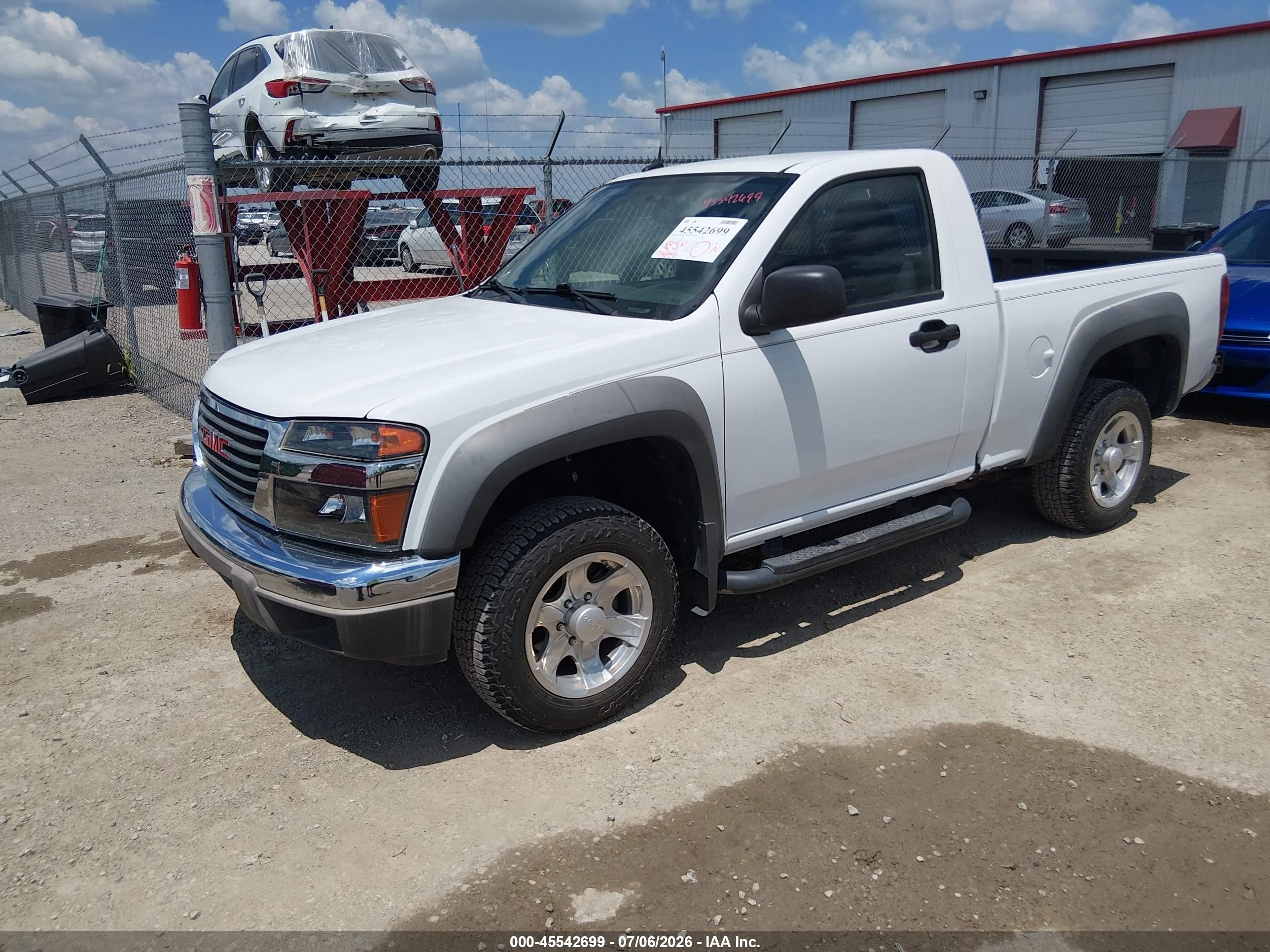 2010 Gmc Canyon Work Truck White vin: 1GTCSBD91A8135633