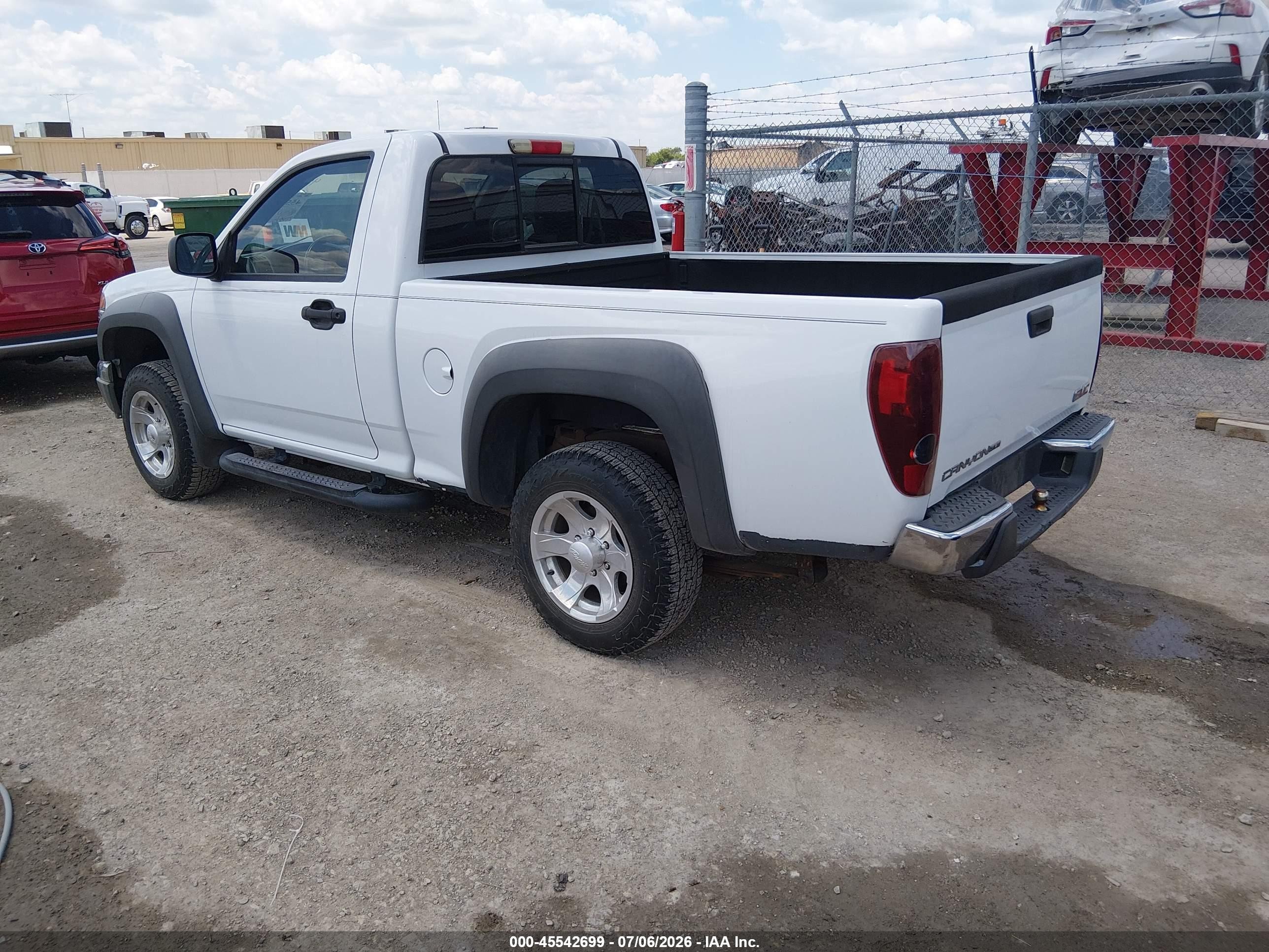 2010 Gmc Canyon Work Truck White vin: 1GTCSBD91A8135633
